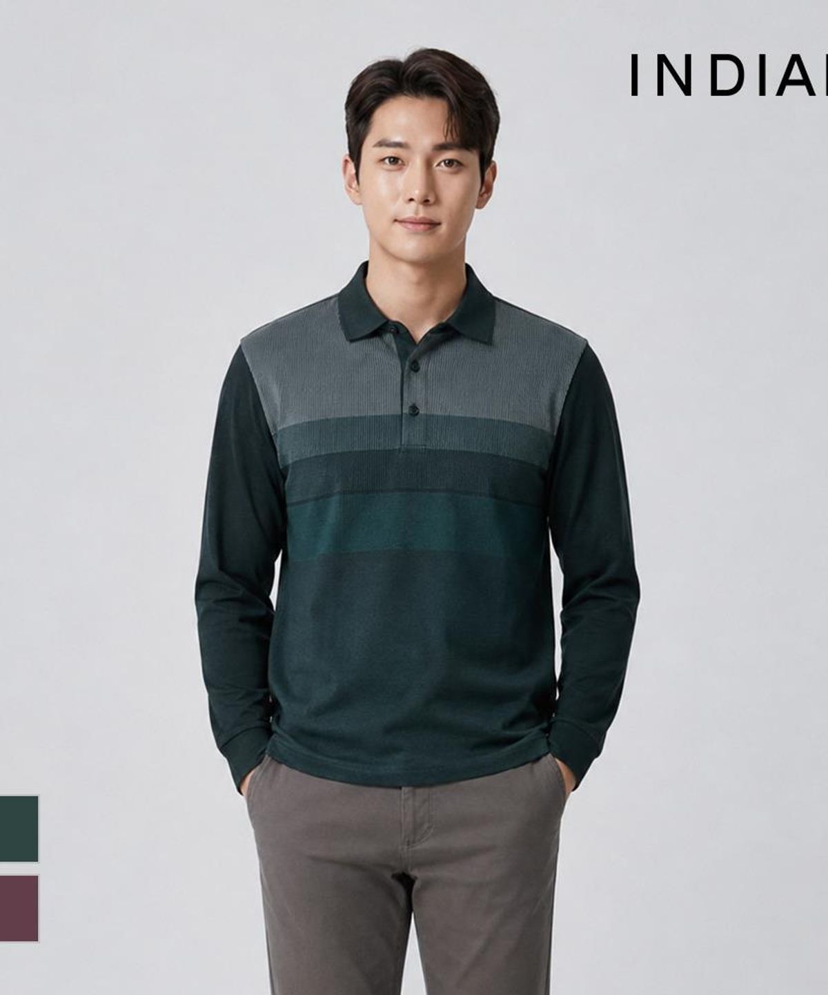 인디안(INDIAN) 그라데이션 STR 프린트 티셔츠_MITAL4F8311