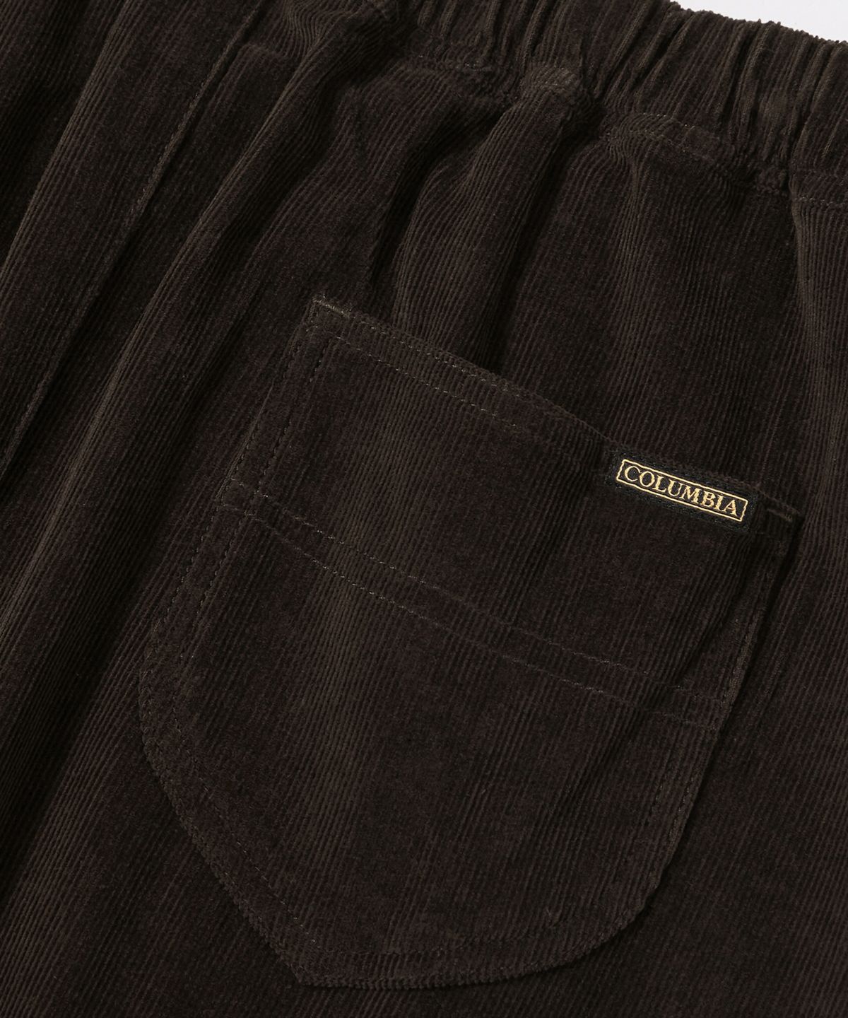 컬럼비아 유니버시티(COLUMBIA UNIVERSITY) TRAJAN LABEL ALL-ROUND CORDUROY PLEATS LONG SKIRTS_BROWN