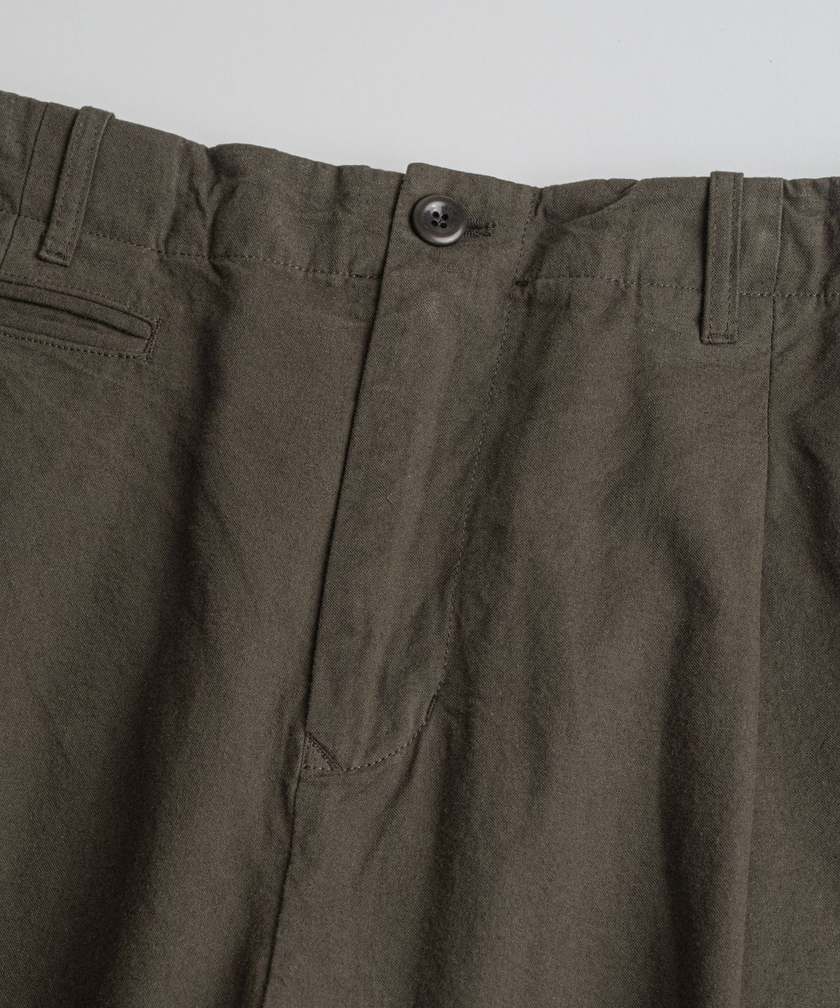 비헤비어(BEHEAVYER) DYED C/L EASY TROUSER brown