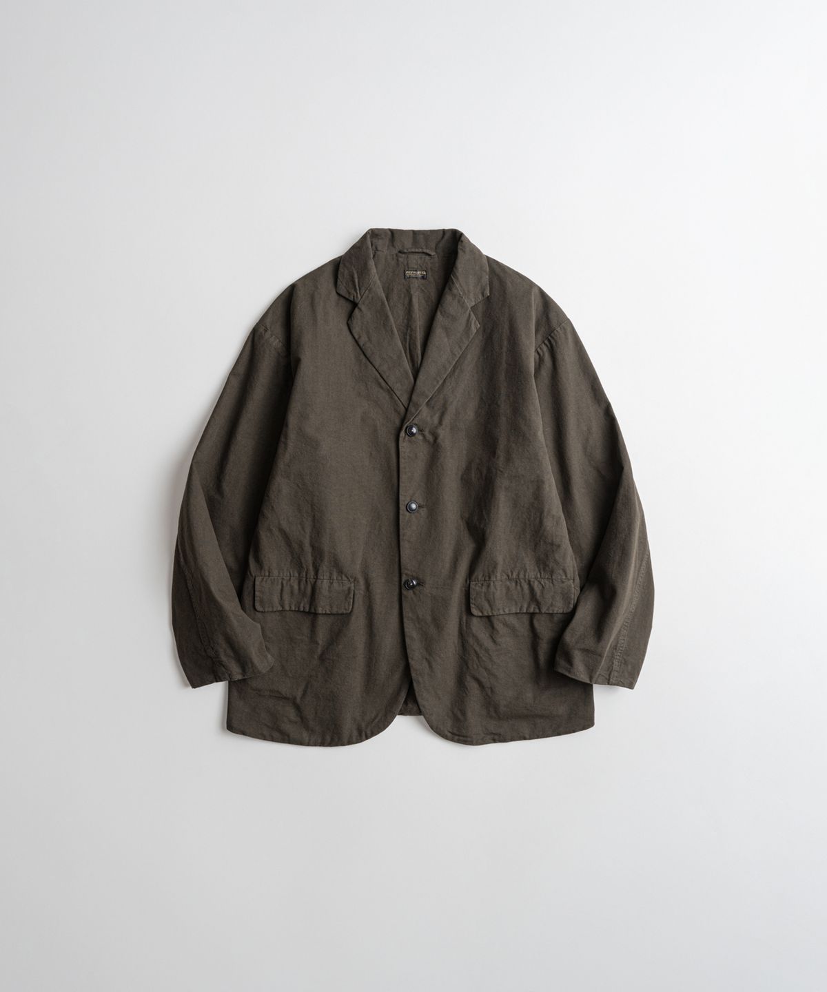 비헤비어(BEHEAVYER) DYED C/L SINGLE JACKET brown