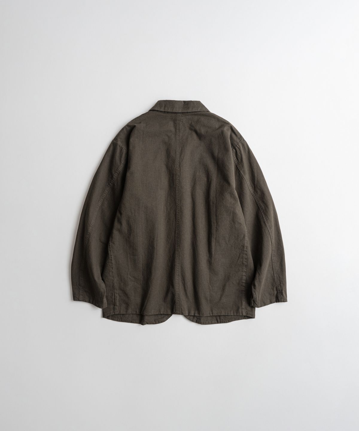비헤비어(BEHEAVYER) DYED C/L SINGLE JACKET brown