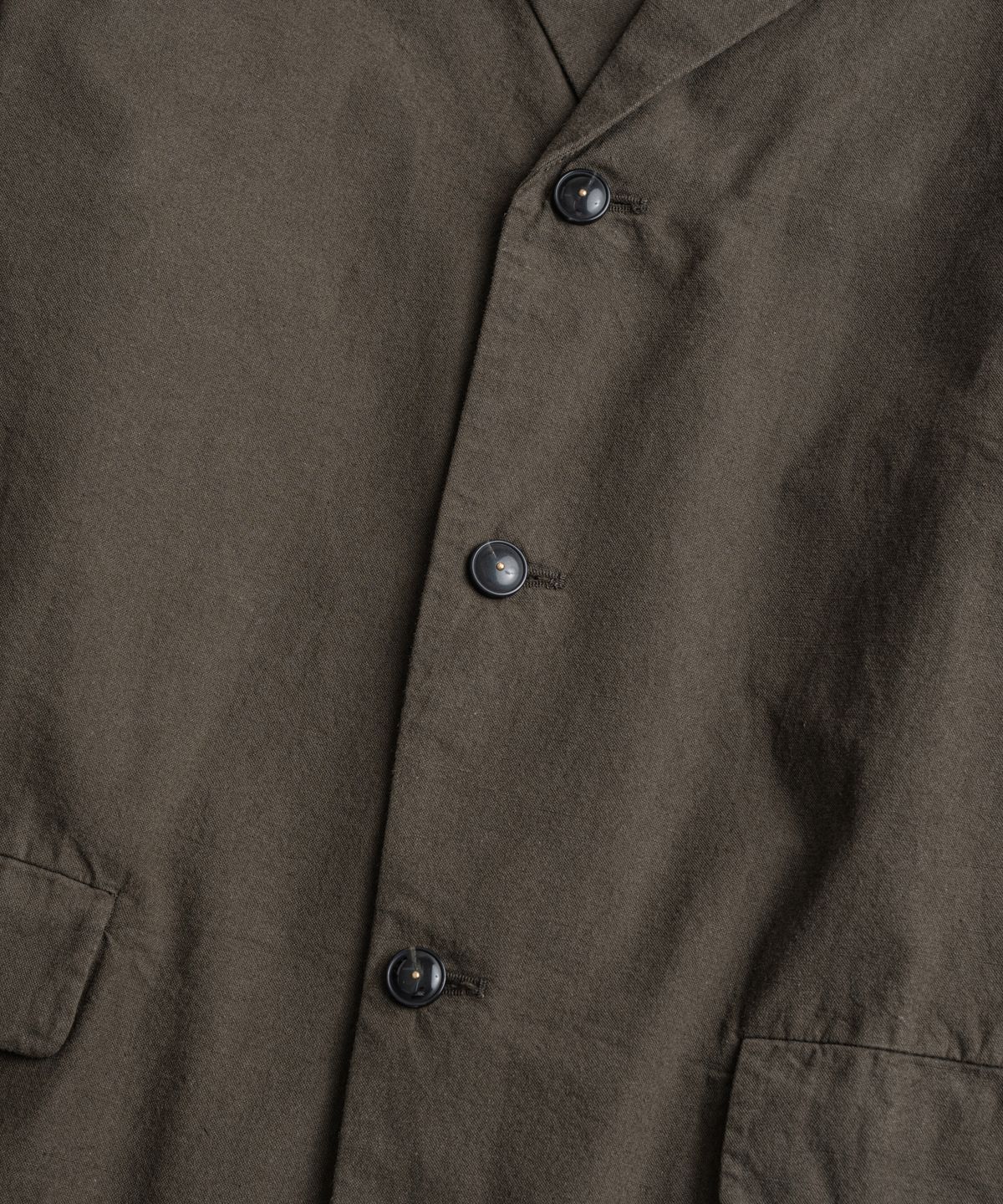 비헤비어(BEHEAVYER) DYED C/L SINGLE JACKET brown