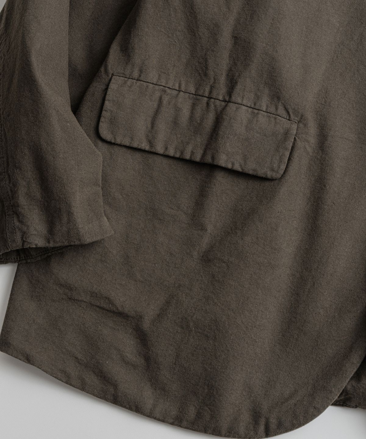 비헤비어(BEHEAVYER) DYED C/L SINGLE JACKET brown