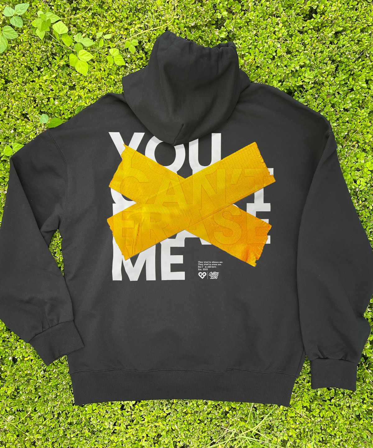 커버라이즈(COVERIZE) YCEM YELLOW  그래픽 후드티 (BLACK)