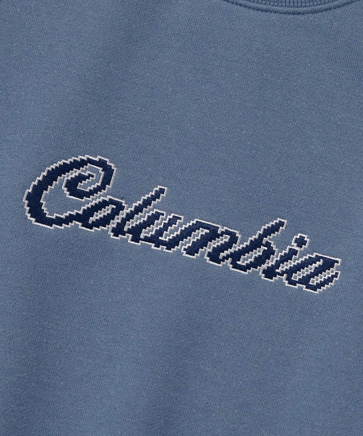 컬럼비아 유니버시티(COLUMBIA UNIVERSITY) 8BIT CROP FLEECE WOMEN CREW NECK _DUST BLUE