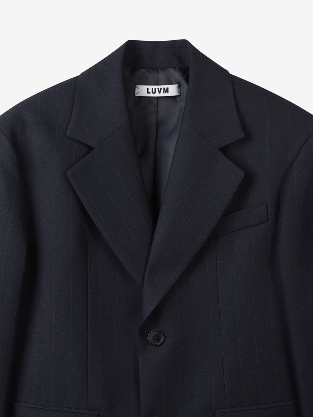 엘유브이엠(LUVM) STANDARD SINGLE JACKET_STRIPED FABRIC