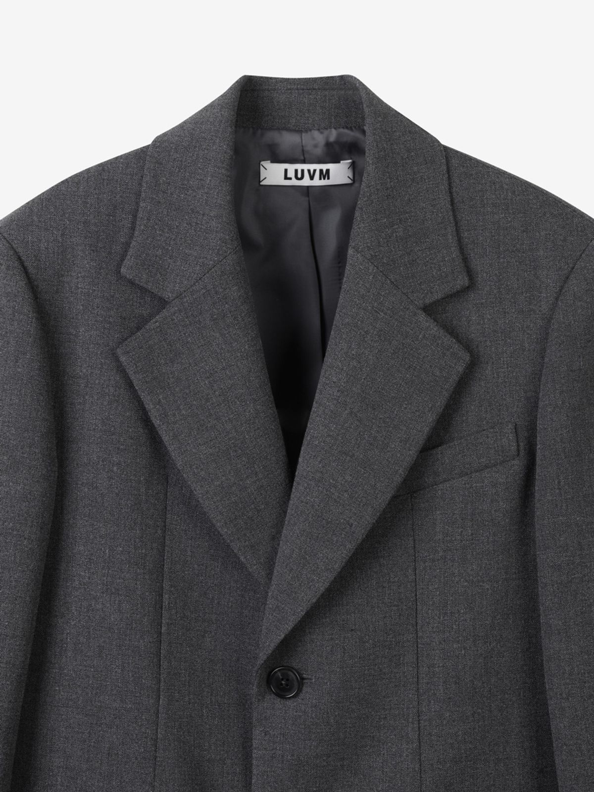 엘유브이엠(LUVM) STANDARD SINGLE JACKET_CHARCOAL GRAY