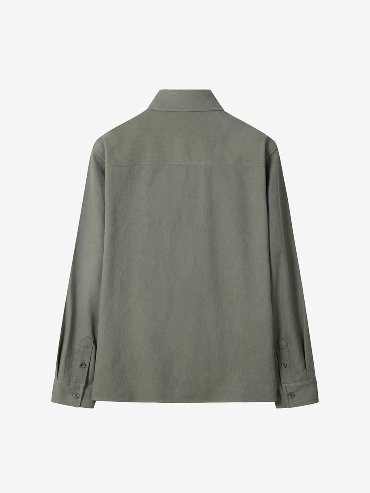 엘유브이엠(LUVM) LOGO PATCH COTTON SHIRTS FOR MEN_KHAKI