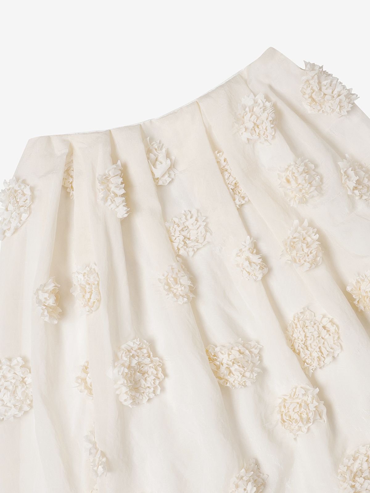 엘유브이엠(LUVM) FLOWER VOLUME SKIRT_CREAM