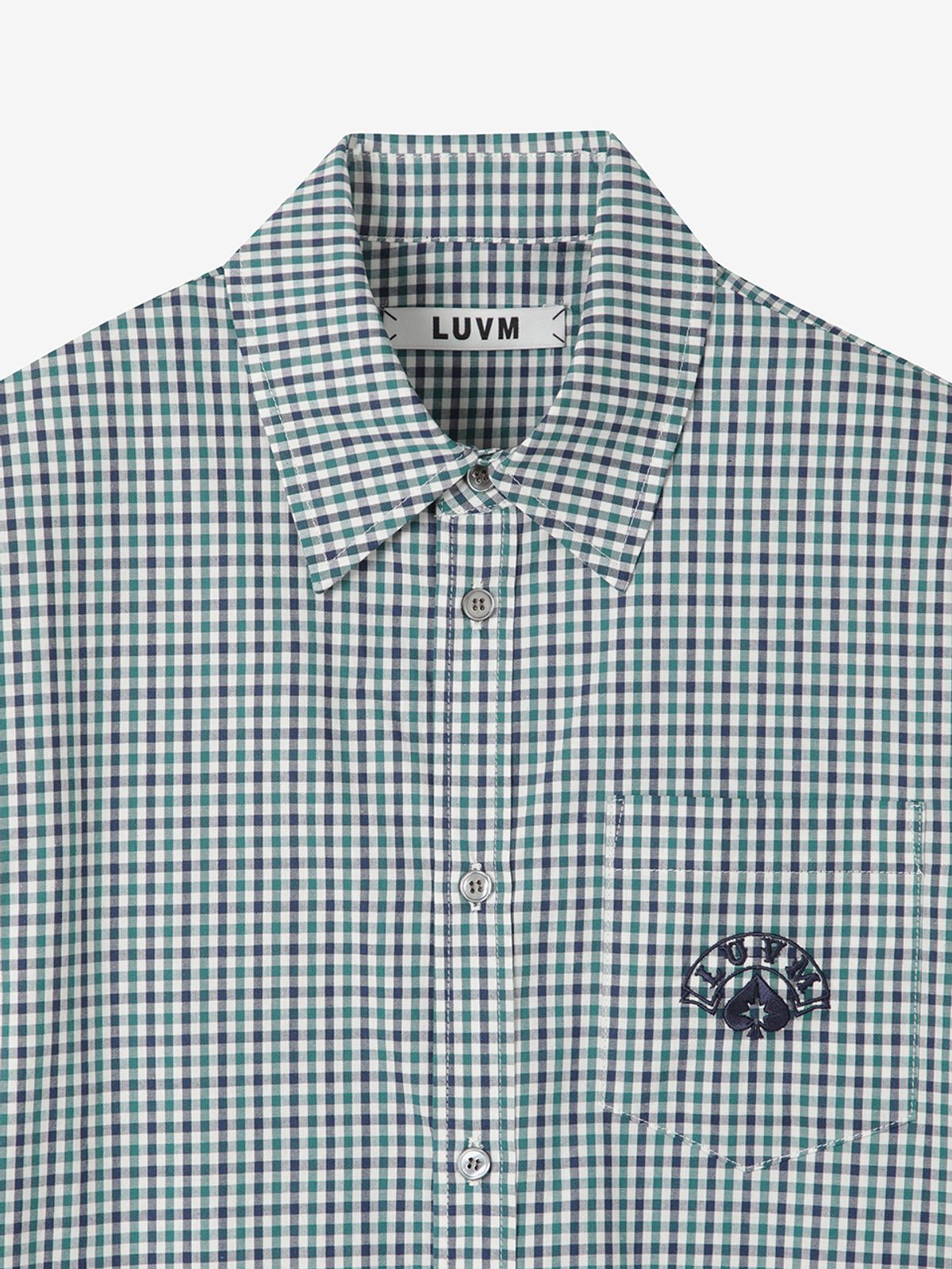 엘유브이엠(LUVM) STANDARD LOGO SHIRTS_CHECKDE FABRIC