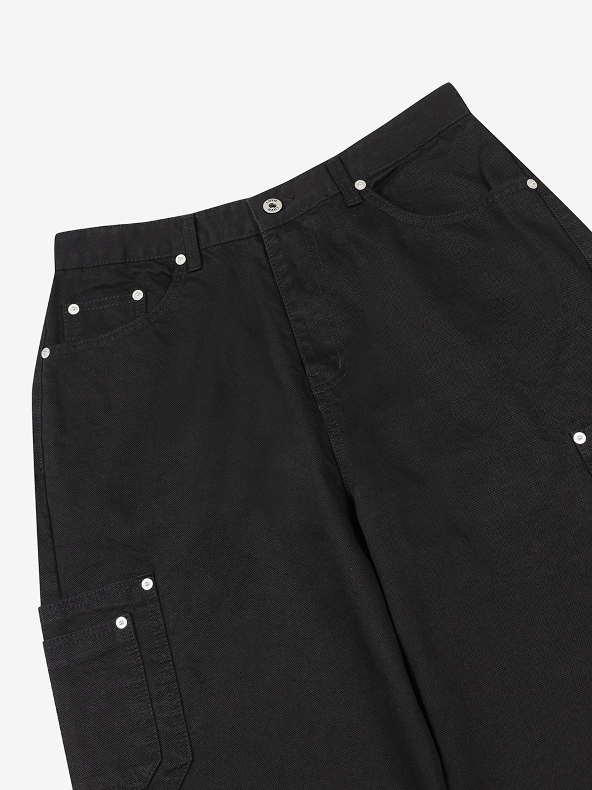 엘유브이엠(LUVM) WIDE FIT COTTON PANTS FOR MEN_BLACK