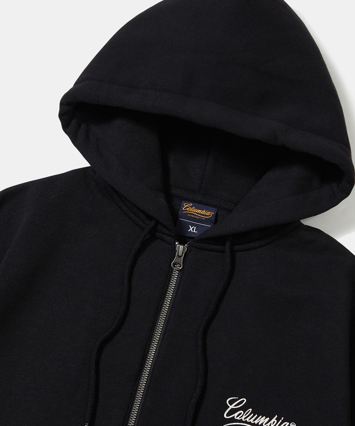 컬럼비아 유니버시티(COLUMBIA UNIVERSITY) NY STREET TAIL FLEECE ZIP-UP HOODIE_BLACK