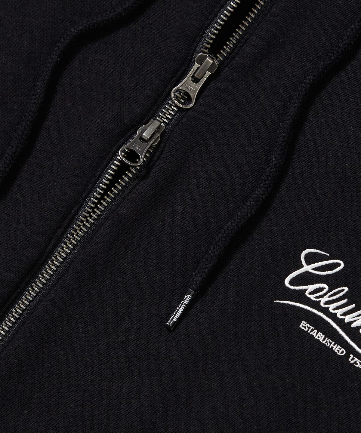 컬럼비아 유니버시티(COLUMBIA UNIVERSITY) NY STREET TAIL FLEECE ZIP-UP HOODIE_BLACK