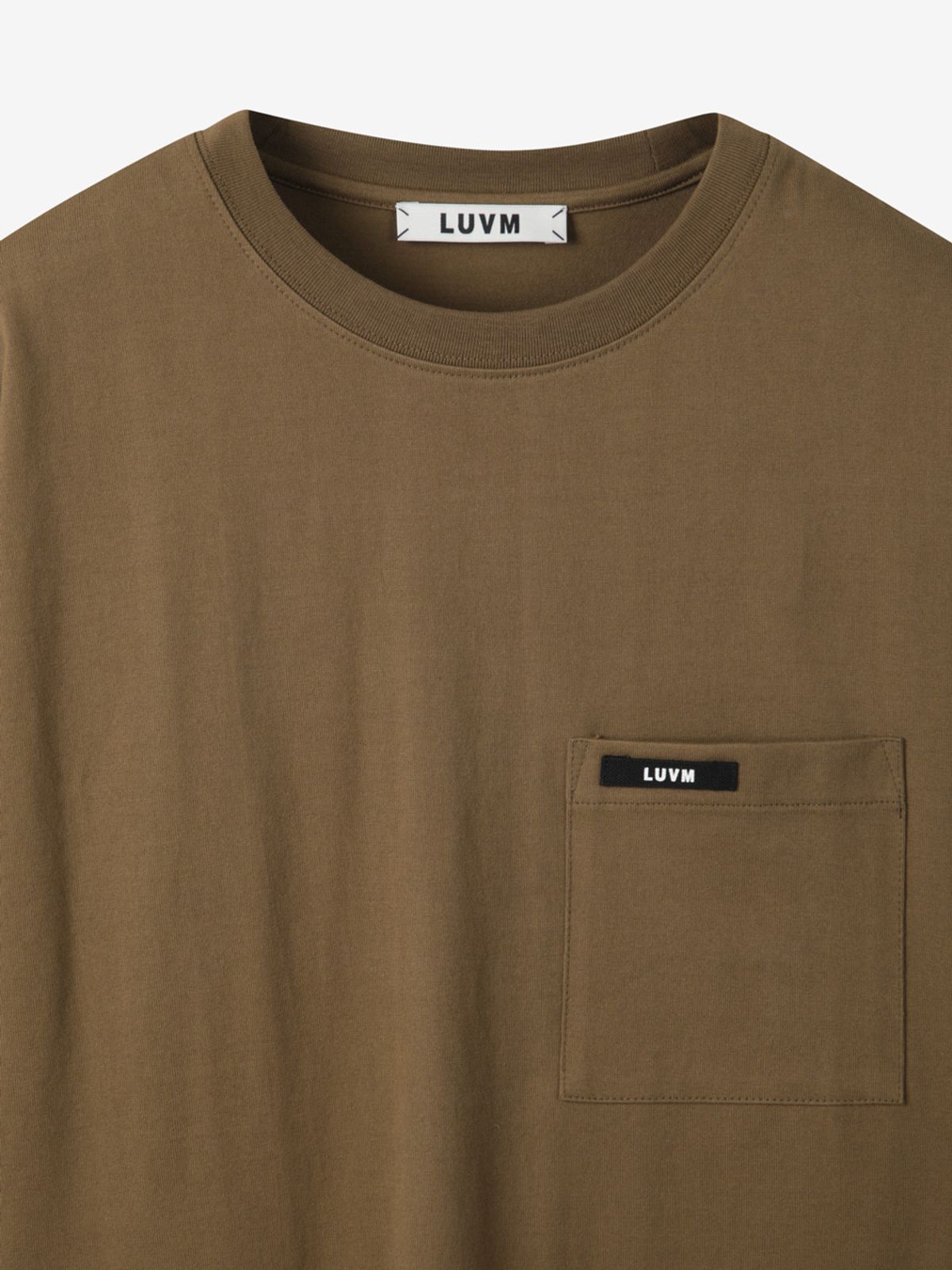 엘유브이엠(LUVM) LOOSE FIT COTTON T-SHIRTS_BROWN