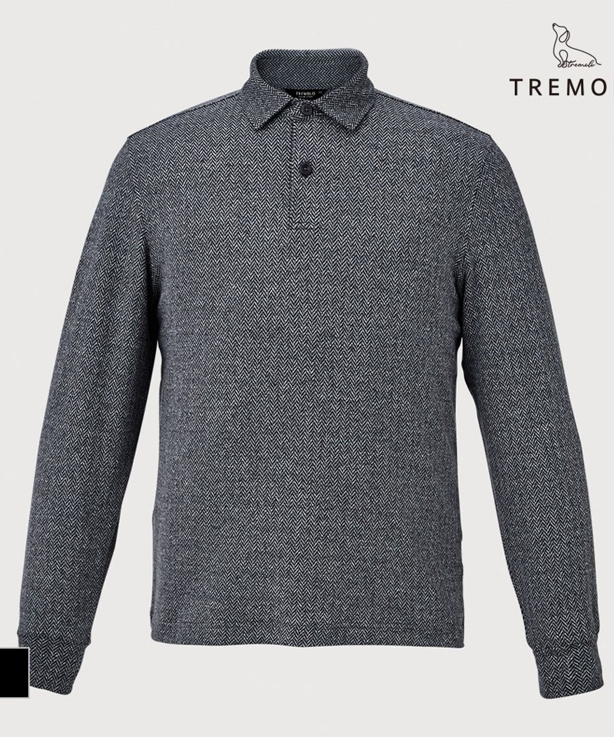 트레몰로(TREMOLO) Y에리 헤링본패턴 티셔츠_TRNAL4F8101