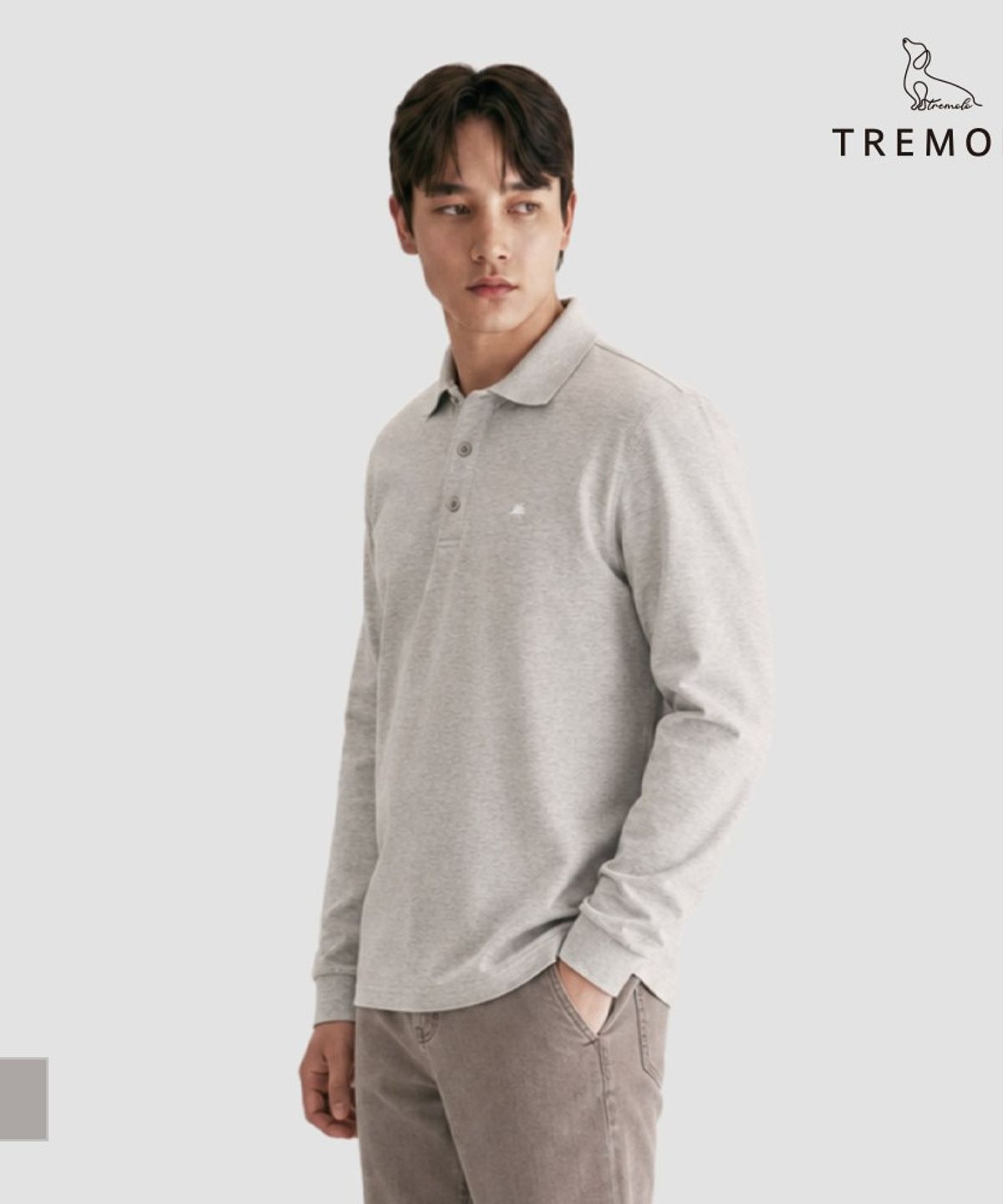 트레몰로(TREMOLO) Y에리 솔리드 티셔츠_TRHAL4Z8401