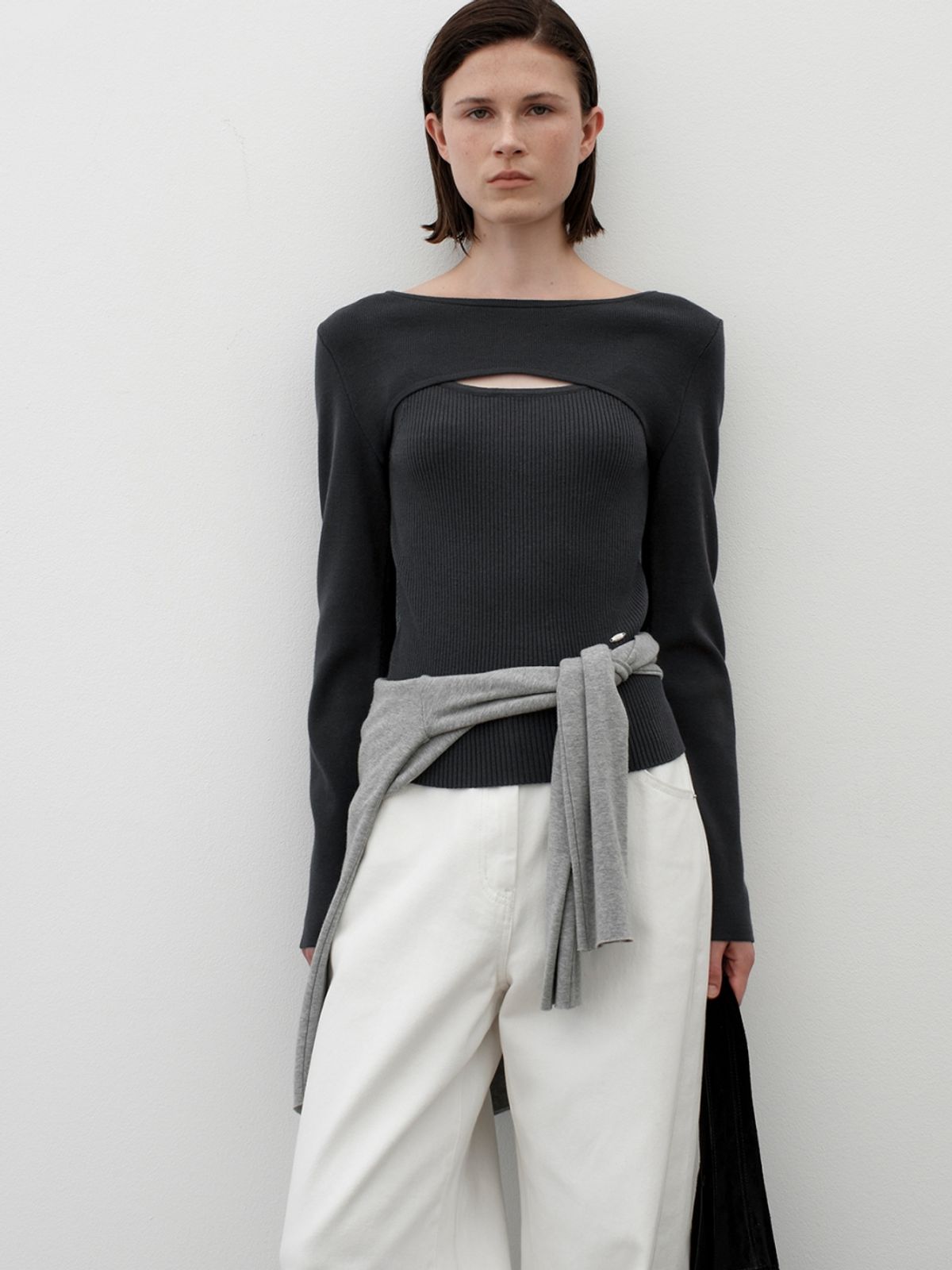 아틀리에 나인(ATELIER NAIN) RAVI KNIT TOP&SLEEVELESS SET S(T-7111)