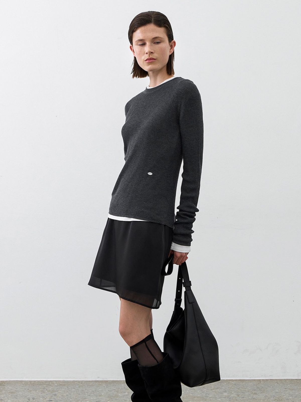 아틀리에 나인(ATELIER NAIN) ESSENTIAL NOAH SLIM KNIT(T-7112)