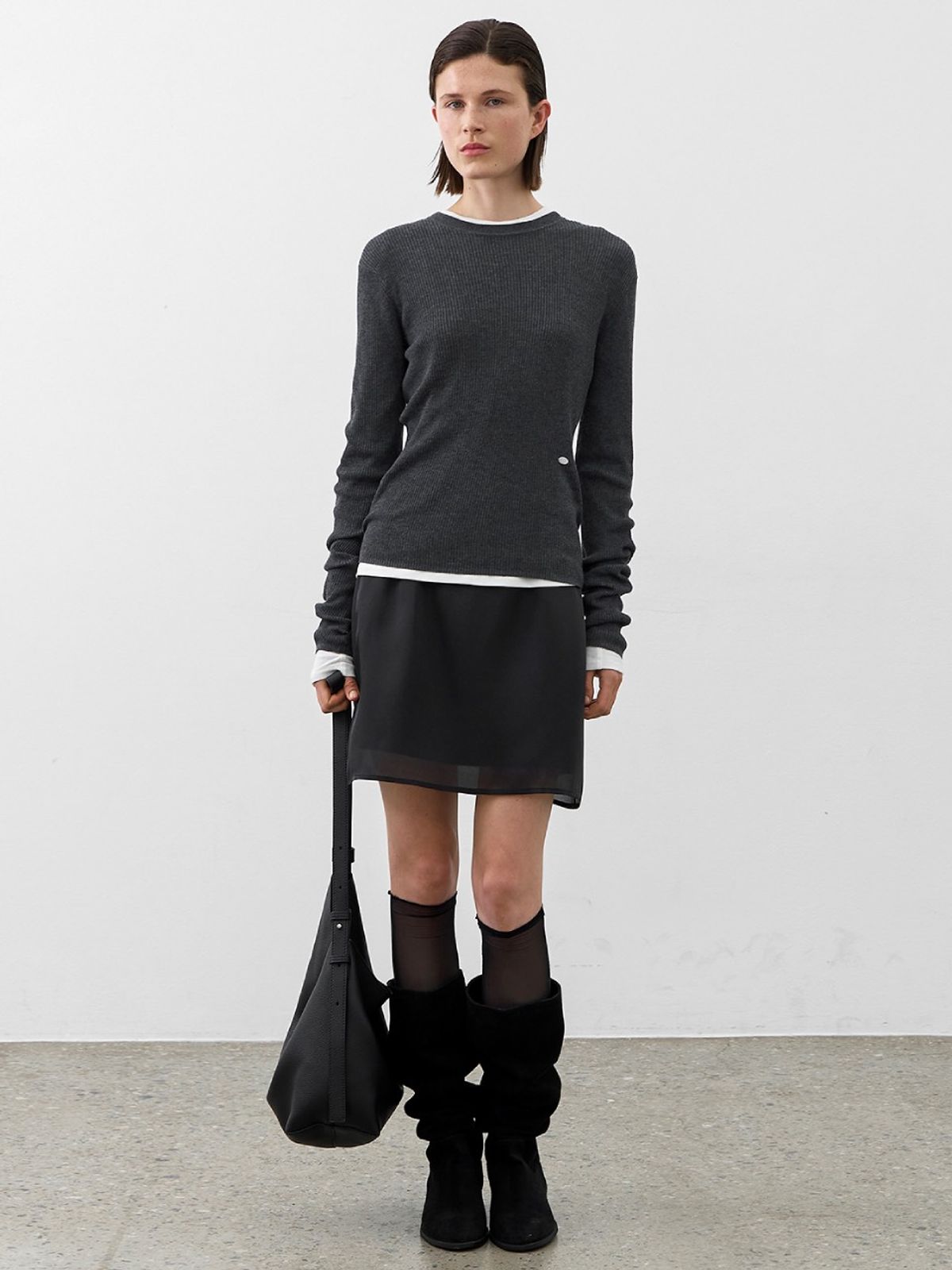 아틀리에 나인(ATELIER NAIN) ESSENTIAL NOAH SLIM KNIT(T-7112)