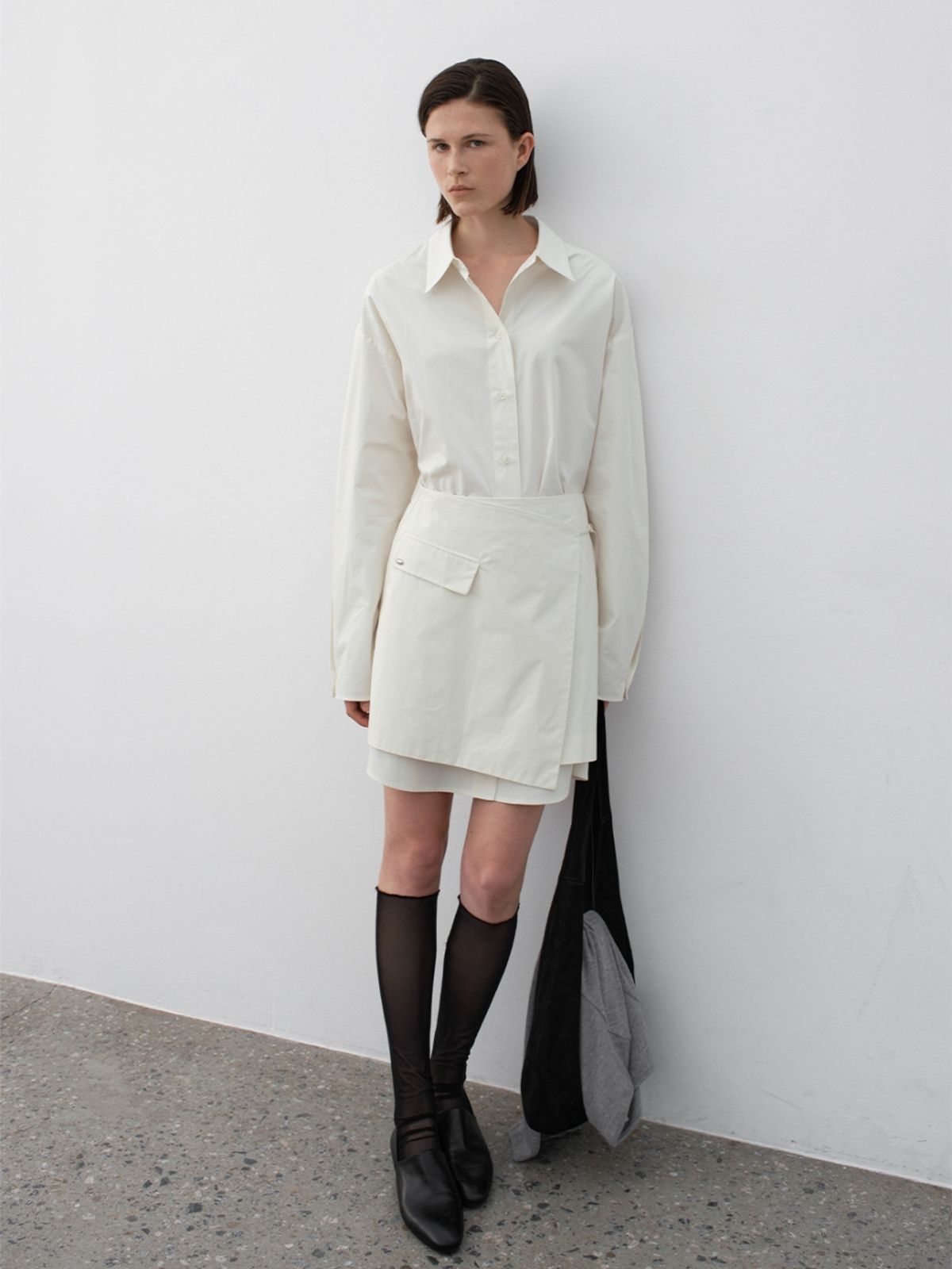 아틀리에 나인(ATELIER NAIN) AVERY LAYERED SHIRT ONE PIECE(OP-6296)