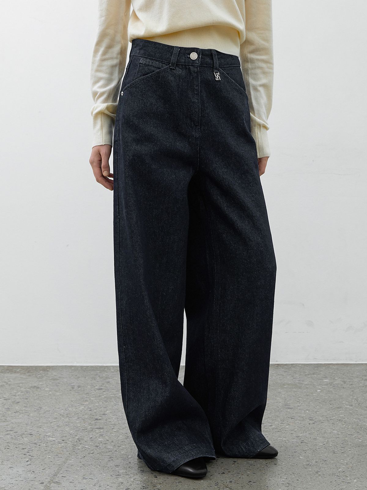 아틀리에 나인(ATELIER NAIN) ESSENTIAL INDIGO WIDE PANTS(PT-5703)