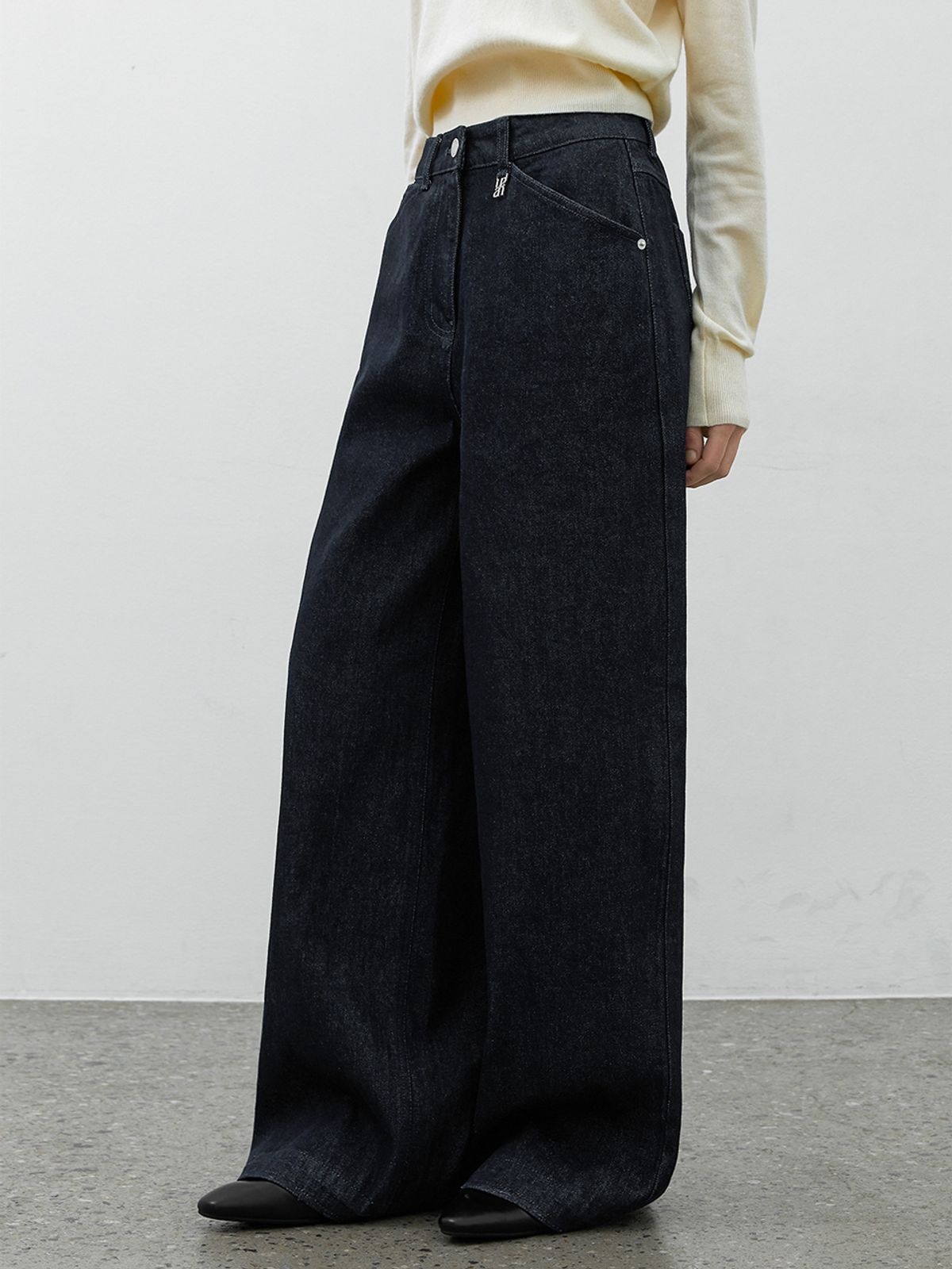 아틀리에 나인(ATELIER NAIN) ESSENTIAL INDIGO WIDE PANTS(PT-5703)