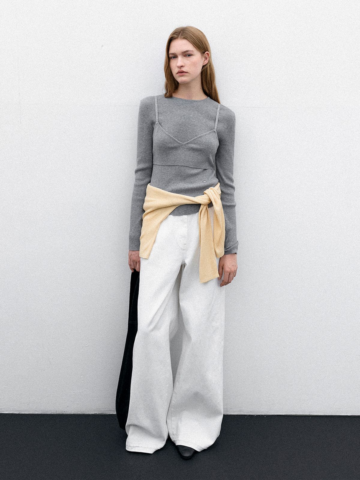 아틀리에 나인(ATELIER NAIN) TEENI LAYERED BUSTIER KNIT(T-7102)