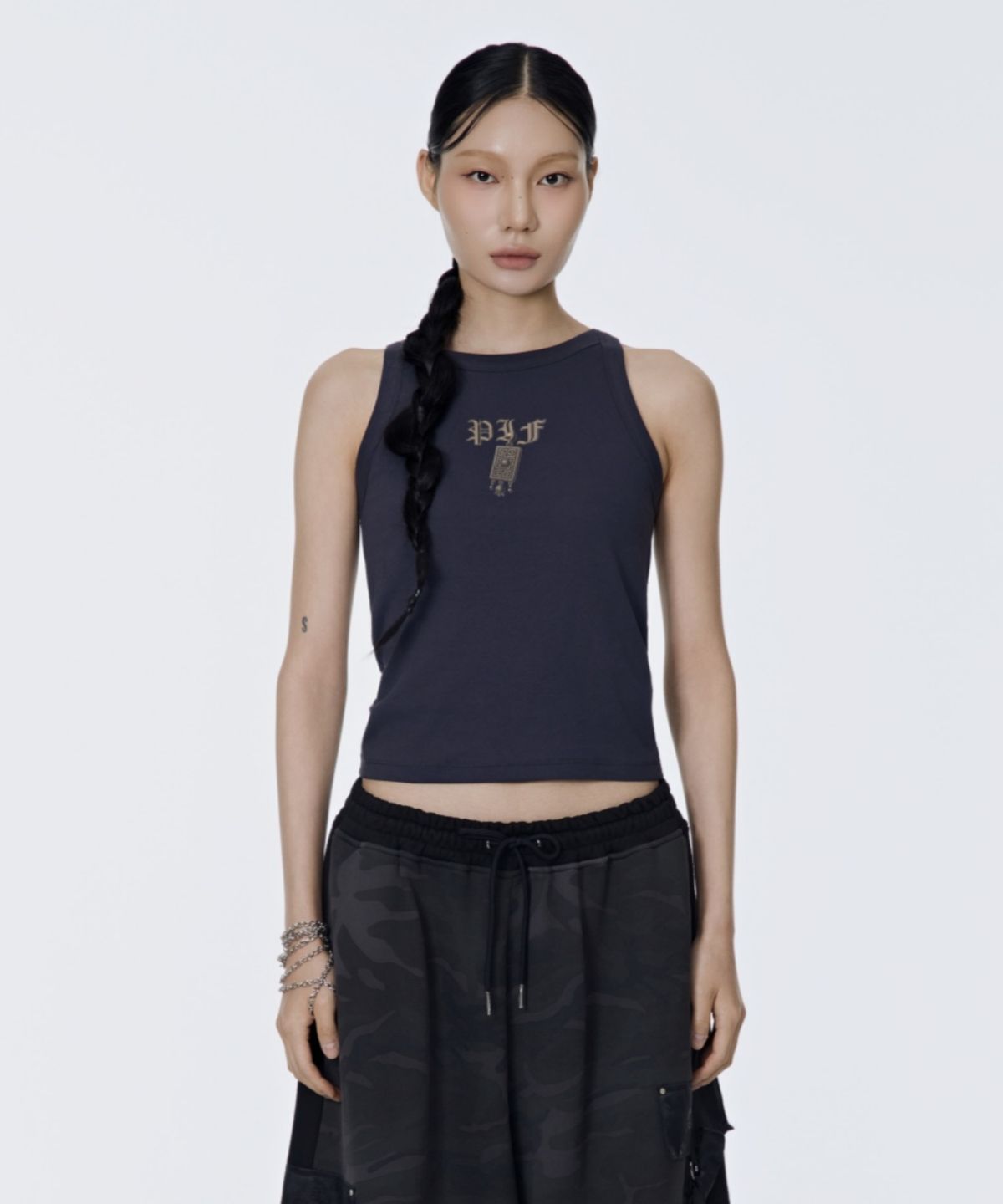 칠 하나 투 구육(71TO96) 수호망고,Blessing Knot Mango Sleeveless (NavyGray)