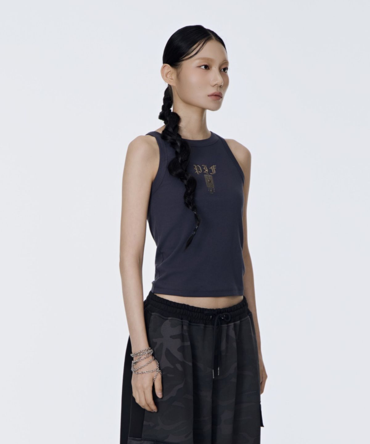 칠 하나 투 구육(71TO96) 수호망고,Blessing Knot Mango Sleeveless (NavyGray)