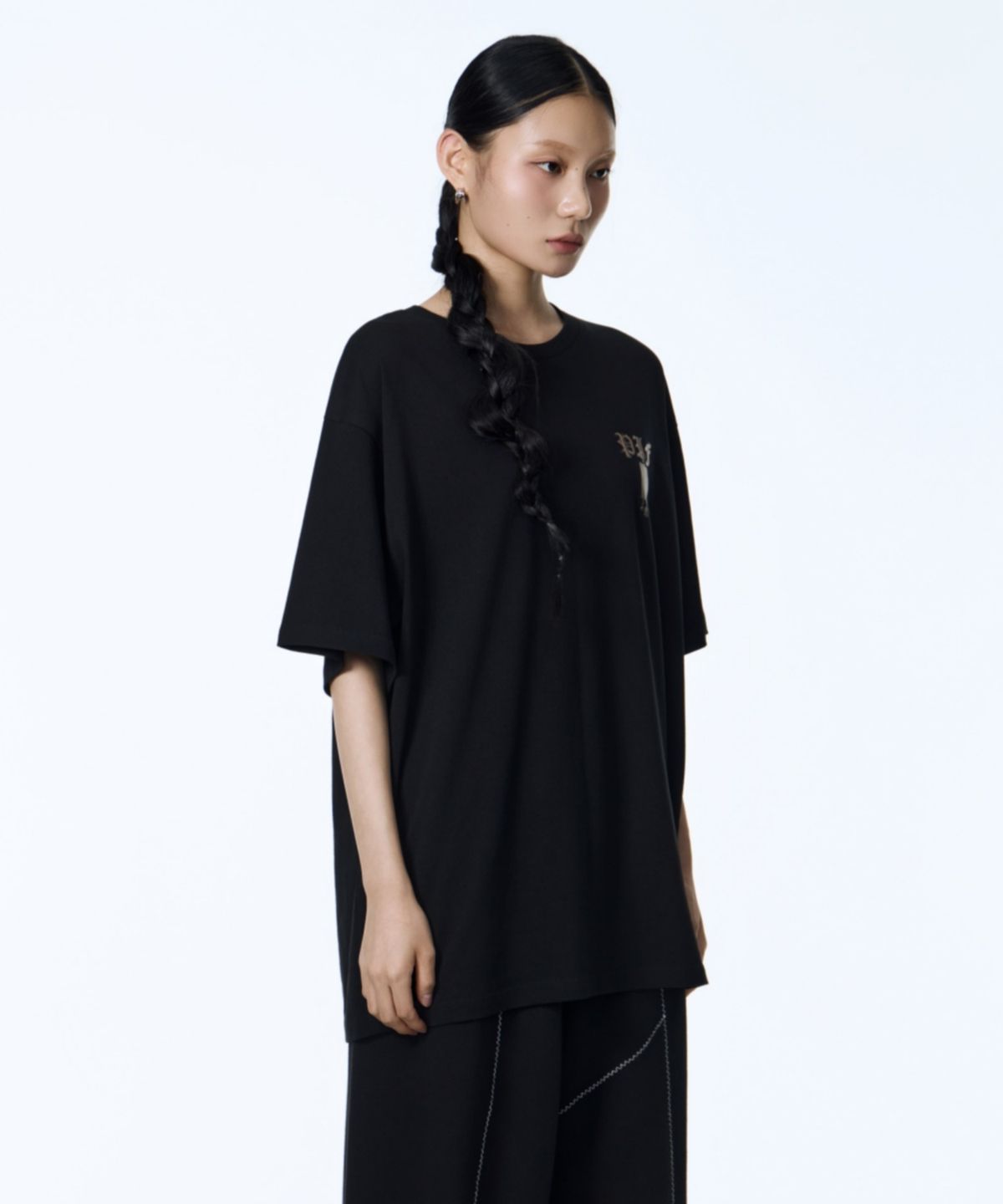 칠 하나 투 구육(71TO96) Keyring Overfit T-Shirt (Black)