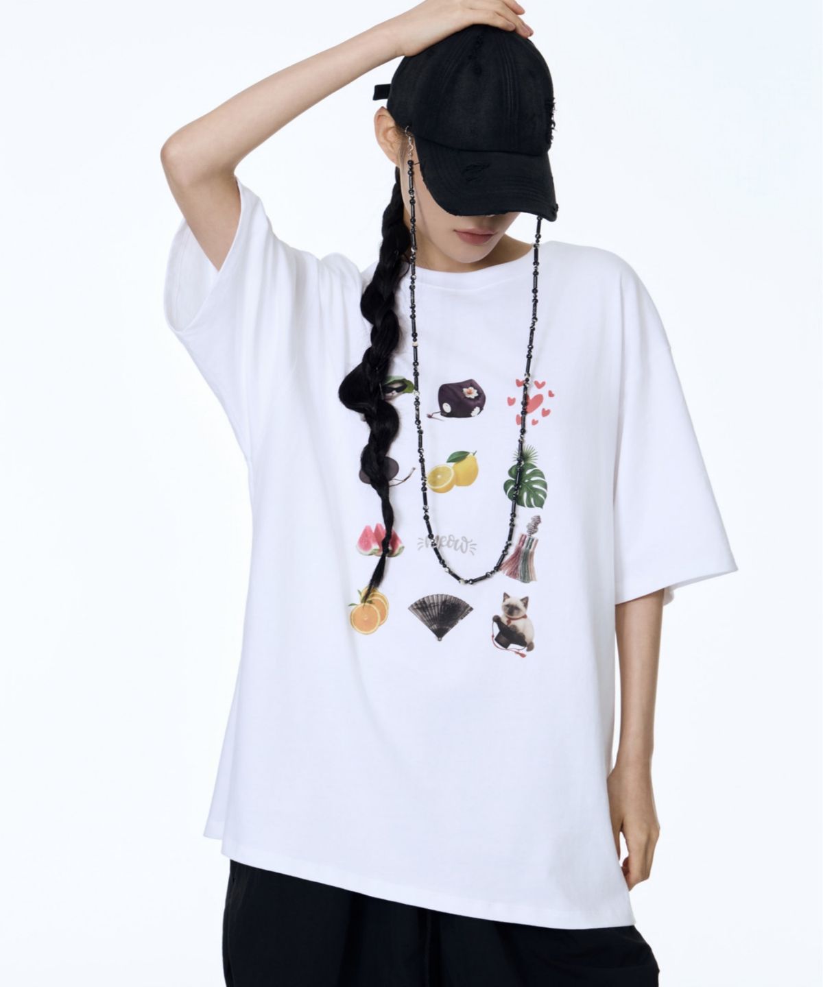 칠 하나 투 구육(71TO96) 12 Printed T-Shirts (White)