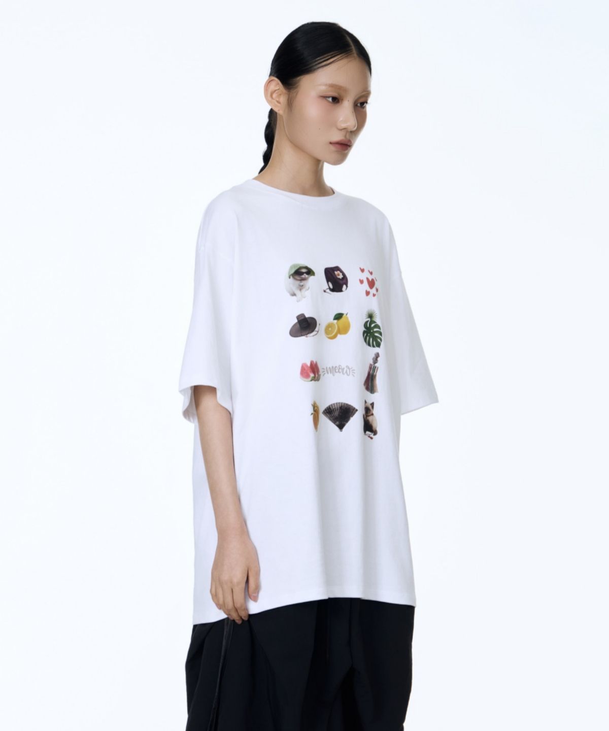 칠 하나 투 구육(71TO96) 12 Printed T-Shirts (White)