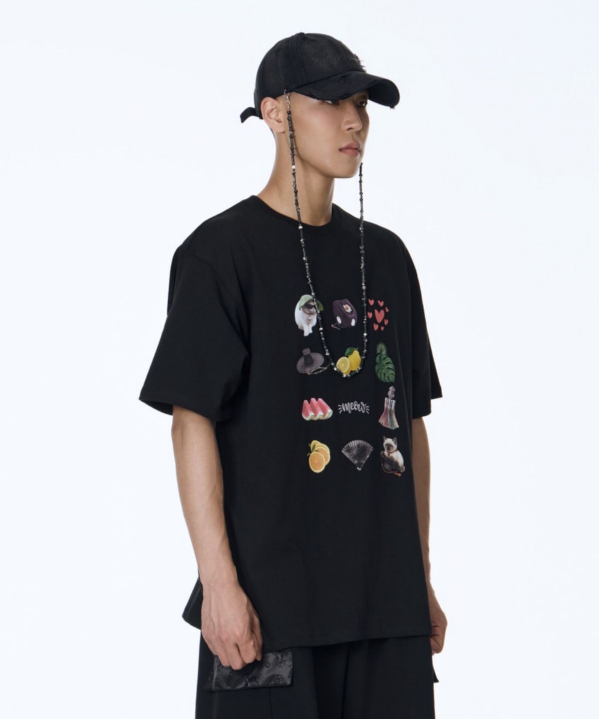 칠 하나 투 구육(71TO96) 12 Printed T-Shirts (Black)