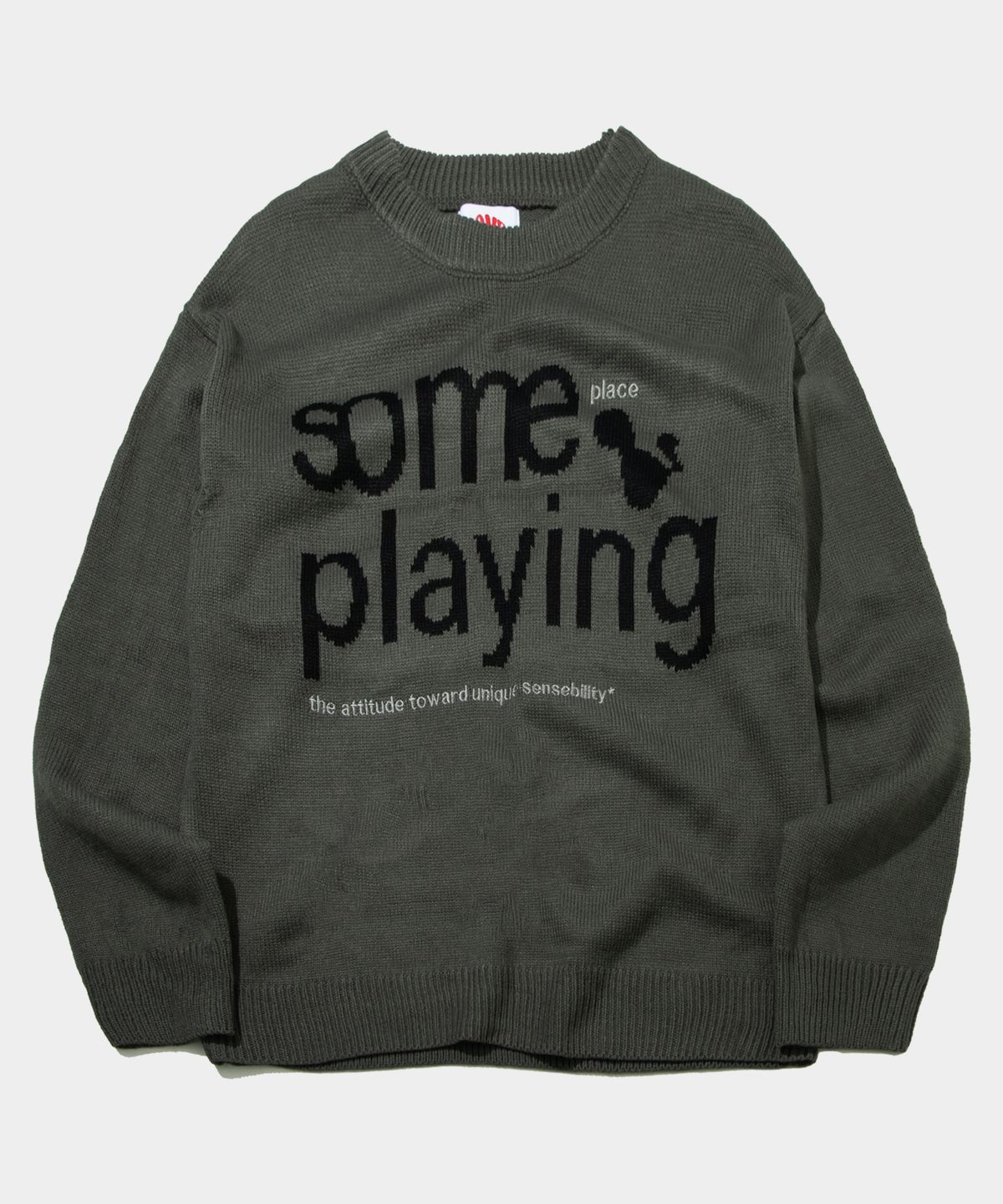 썸플레이스(SOME PLACE) 데일리 소프트 오버핏 스웨트 라운드넥 긴팔 오버핏 니트 _ 3COLOR