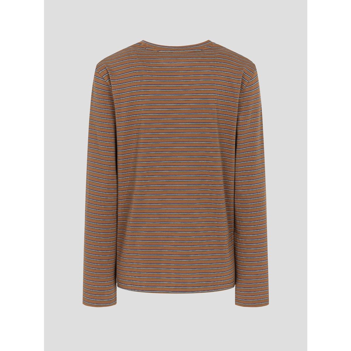 빈폴 레이디스(BEANPOLE LADIES) 멀티 스트라이프 세미 오버핏 티셔츠  브라운 (BF5741C03D)