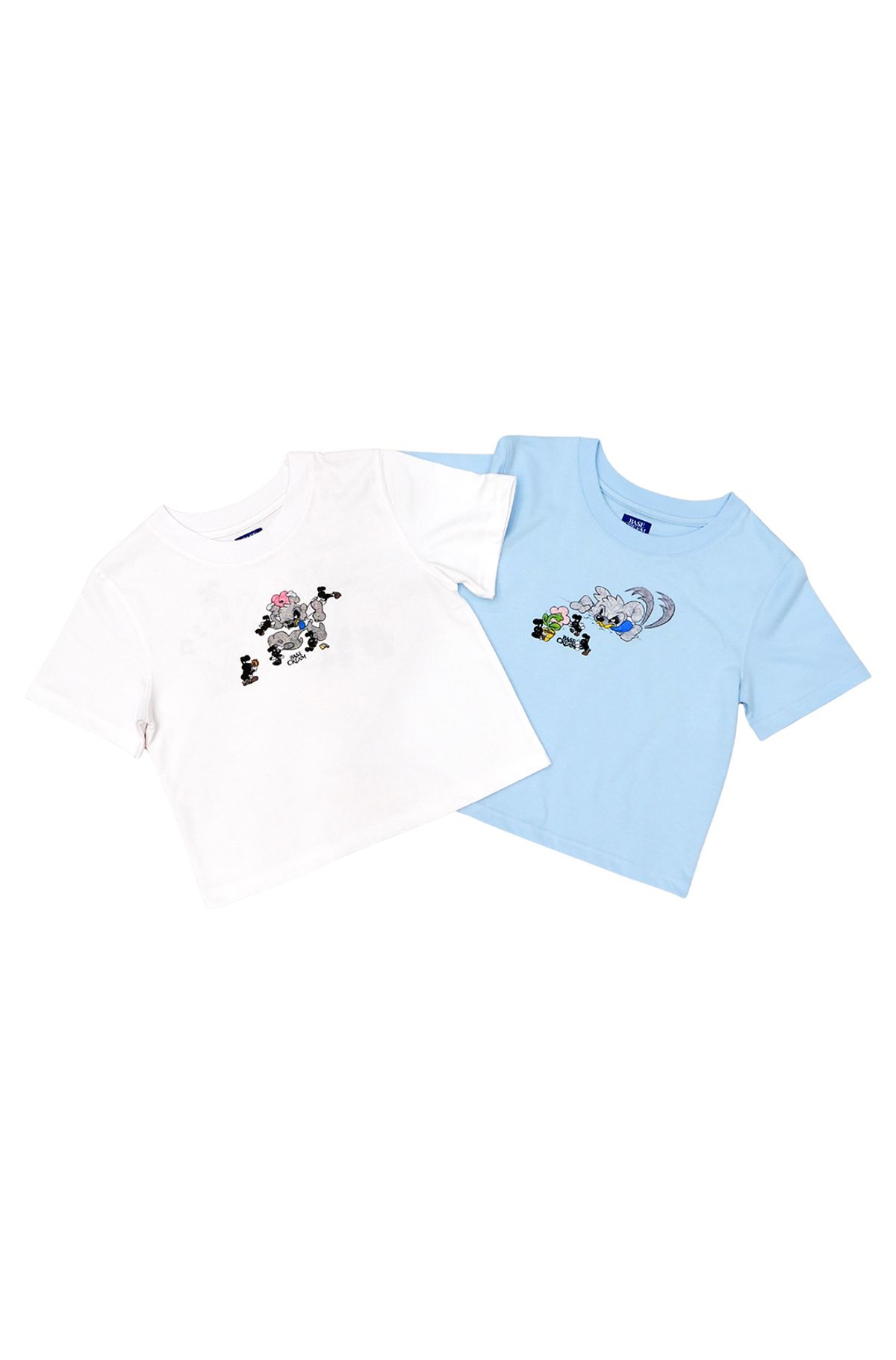 베이스크림(BASECREAM) BCxBRR CROP TEE_WHITE