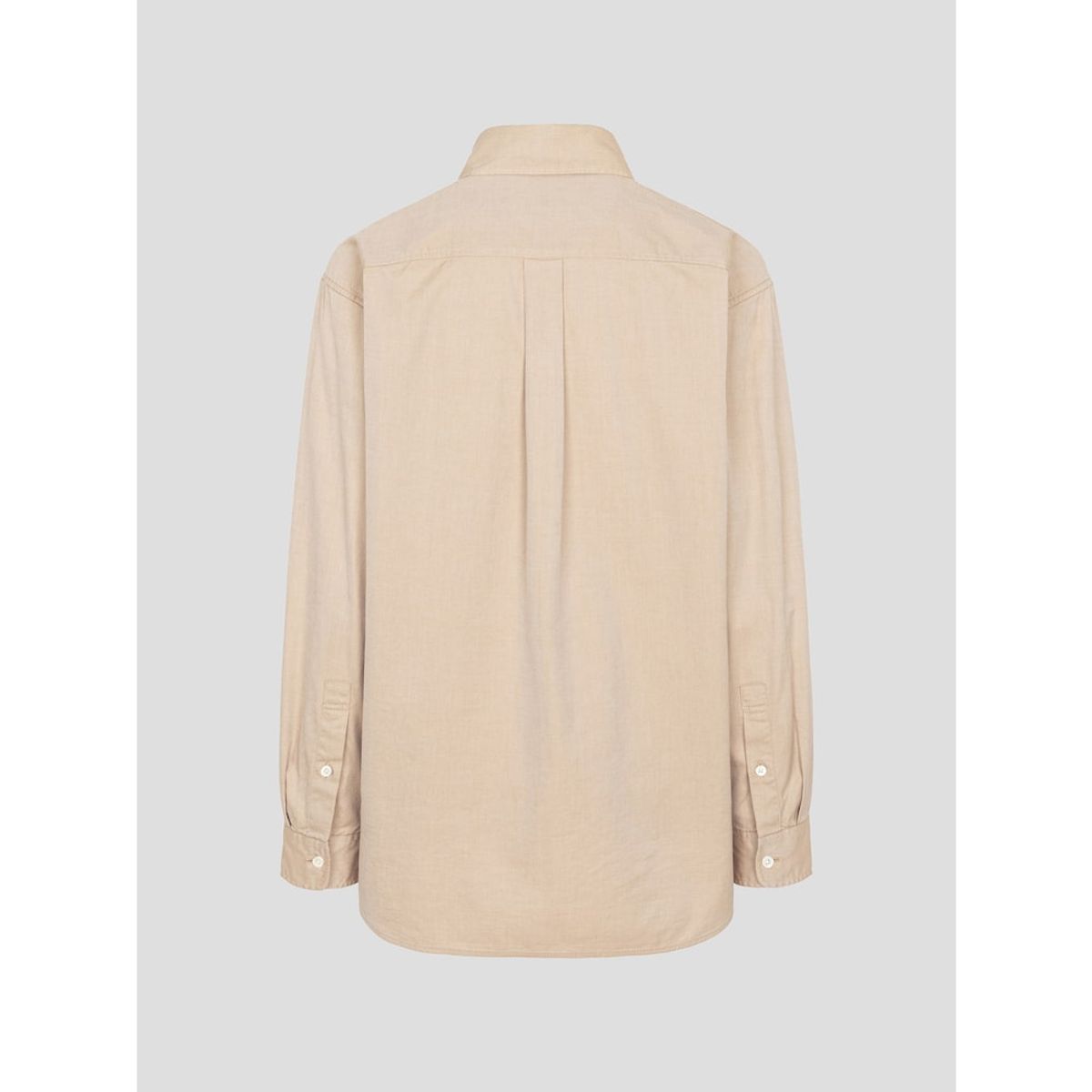 빈폴 레이디스(BEANPOLE LADIES) 코튼 트윌 워싱 오버핏 셔츠  베이지 (BF5864C01A)