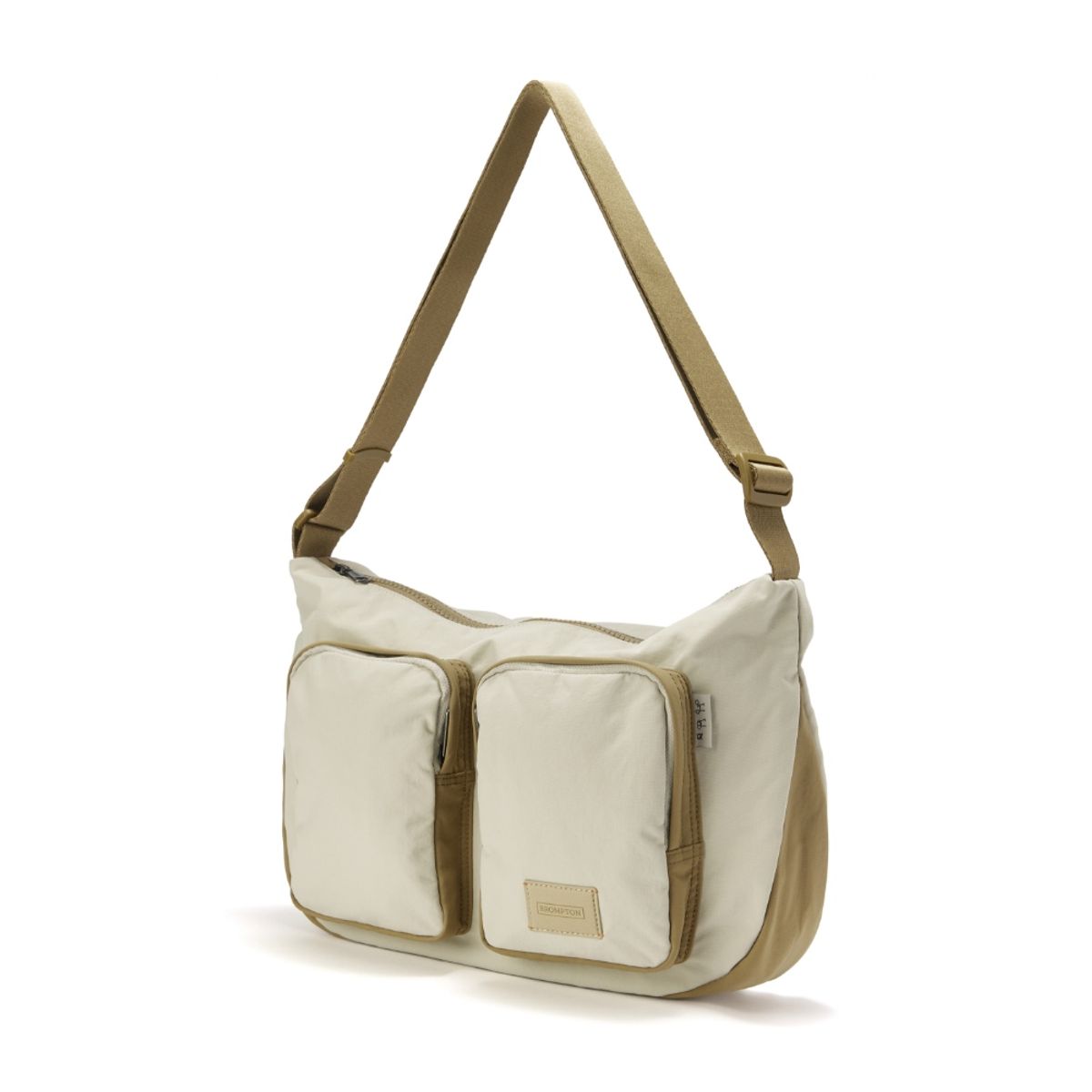 브롬톤 런던(BROMPTON LONDON) TWO POCKET HOBO BAG - BEIGE (P255ACR410)