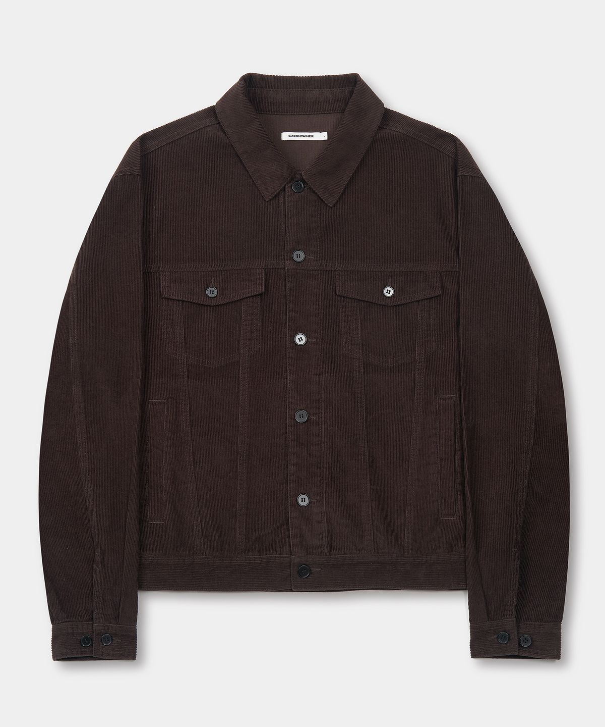 엑스컨테이너(EXCONTAINER) 코듀로이 트러커 자켓 (BROWN)