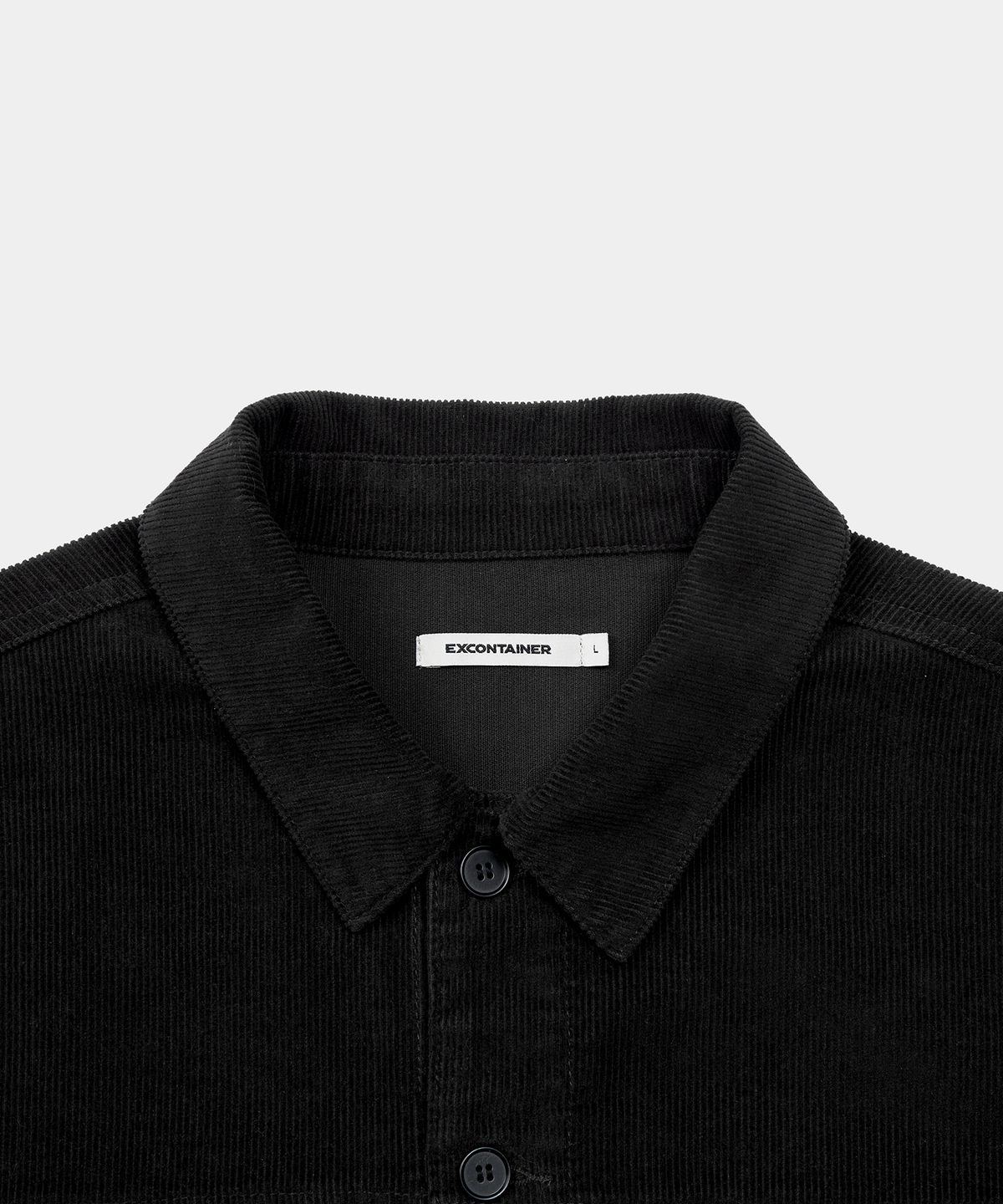 엑스컨테이너(EXCONTAINER) 코듀로이 트러커 자켓 (BLACK)