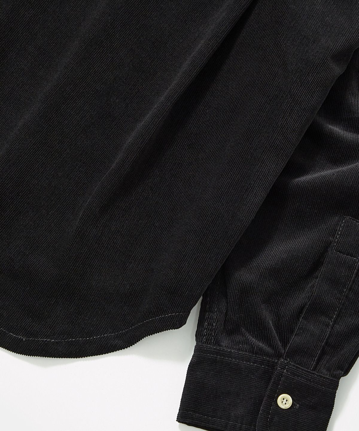 컬럼비아 유니버시티(COLUMBIA UNIVERSITY) TRAJAN LABEL HIDDEN POCKET CORDUROY SHIRTS_BLACK
