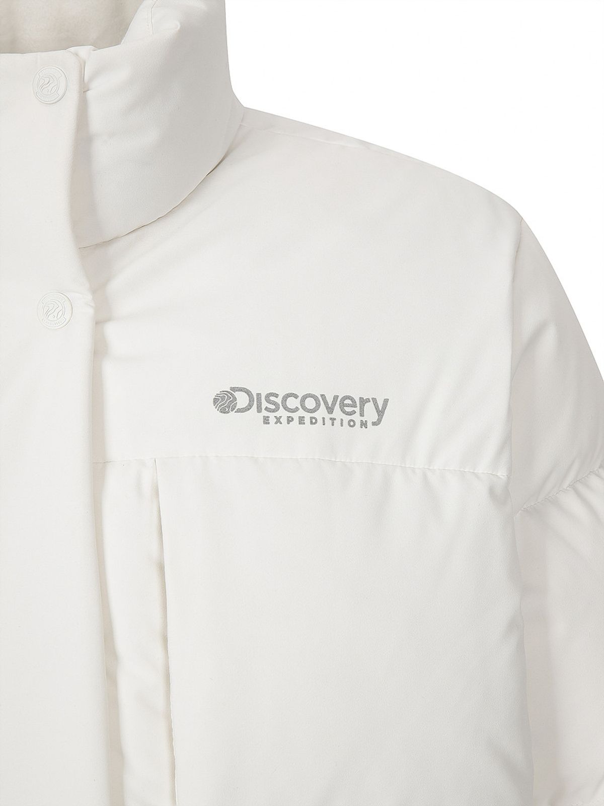 디스커버리 익스페디션(DISCOVERY EXPEDITION) 여성 레스터G 하이넥 구스다운 숏패딩 (CREAM)