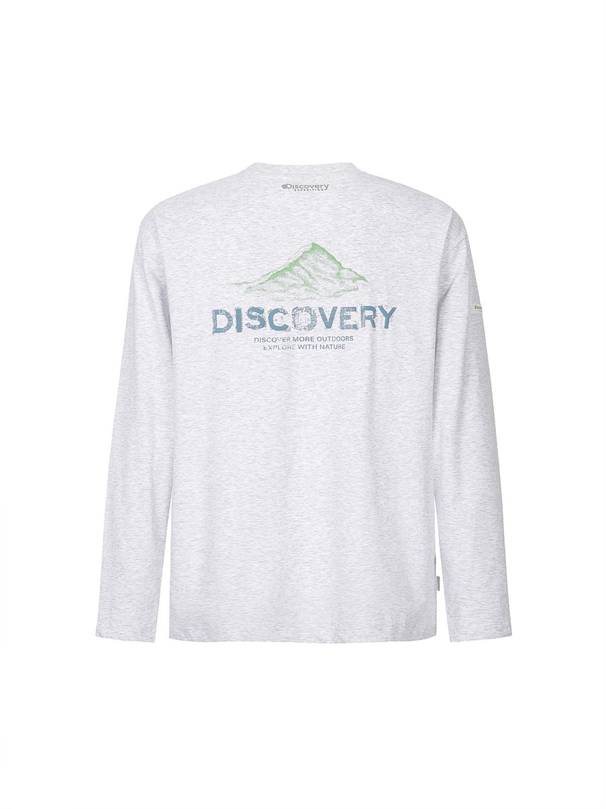 디스커버리 익스페디션(DISCOVERY EXPEDITION) 마운틴 그래픽 기능성 긴팔티 (M/GREY)