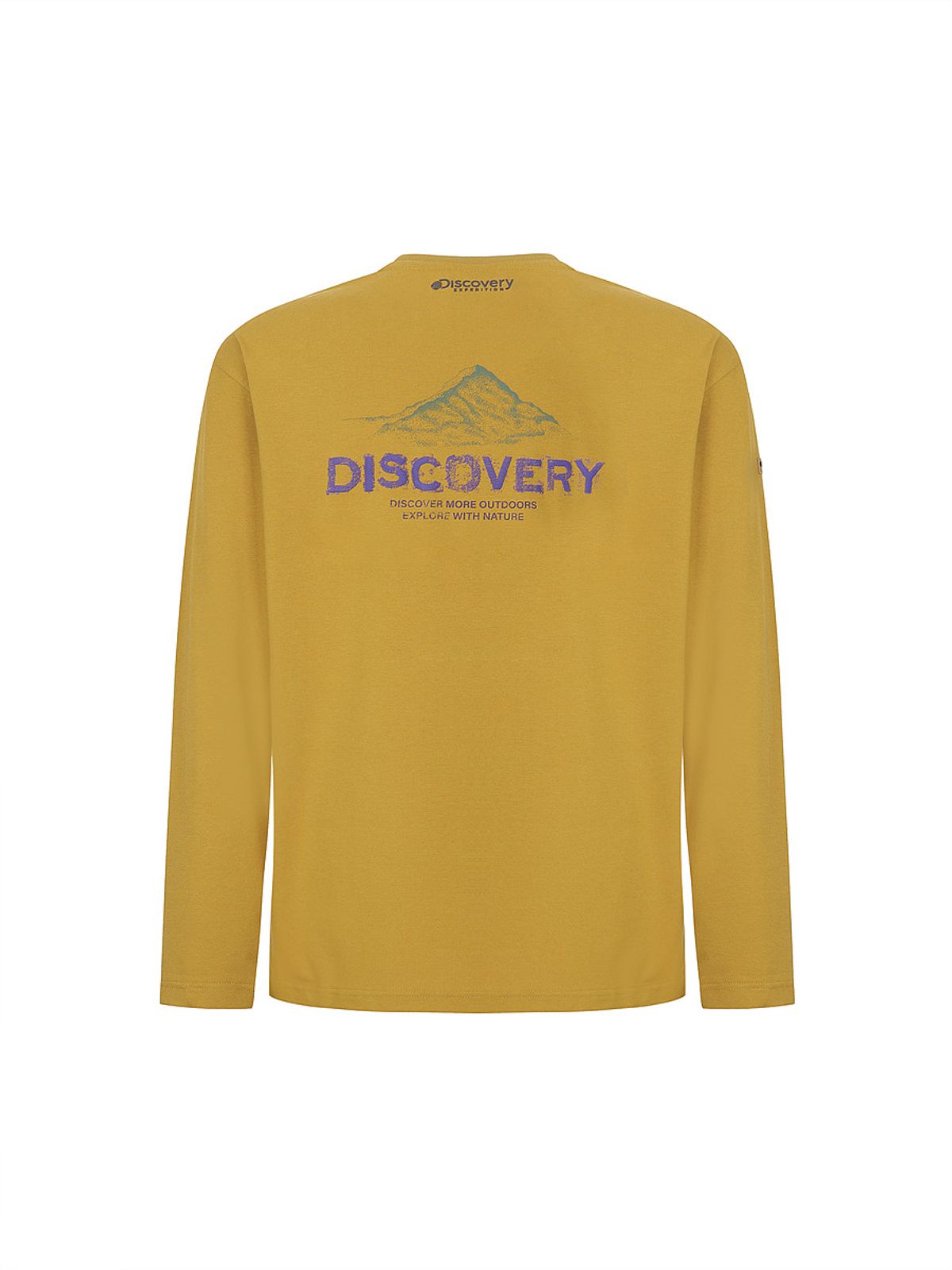 디스커버리 익스페디션(DISCOVERY EXPEDITION) 마운틴 그래픽 기능성 긴팔티 (D/MUSTARD)
