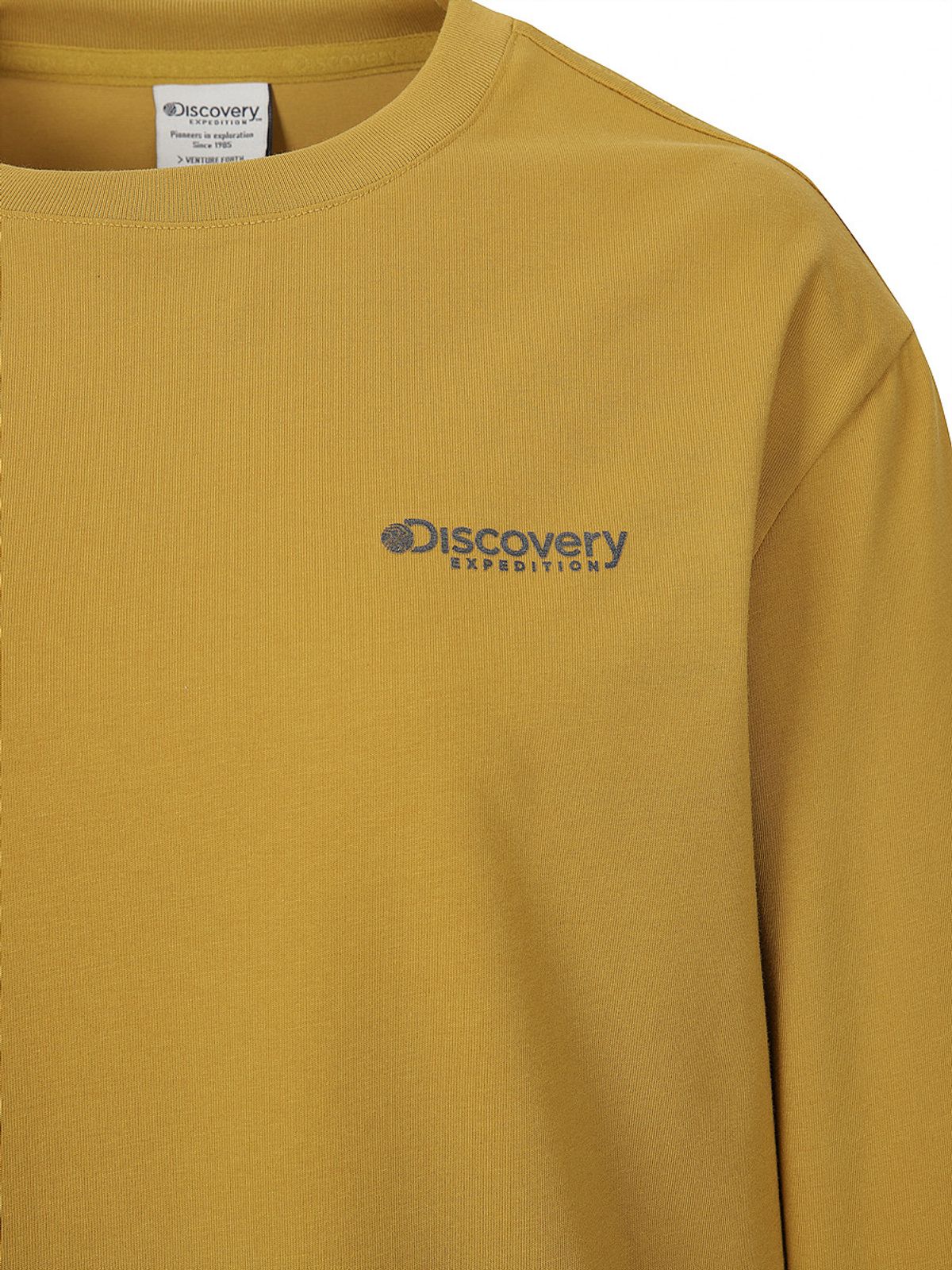 디스커버리 익스페디션(DISCOVERY EXPEDITION) 마운틴 그래픽 기능성 긴팔티 (D/MUSTARD)