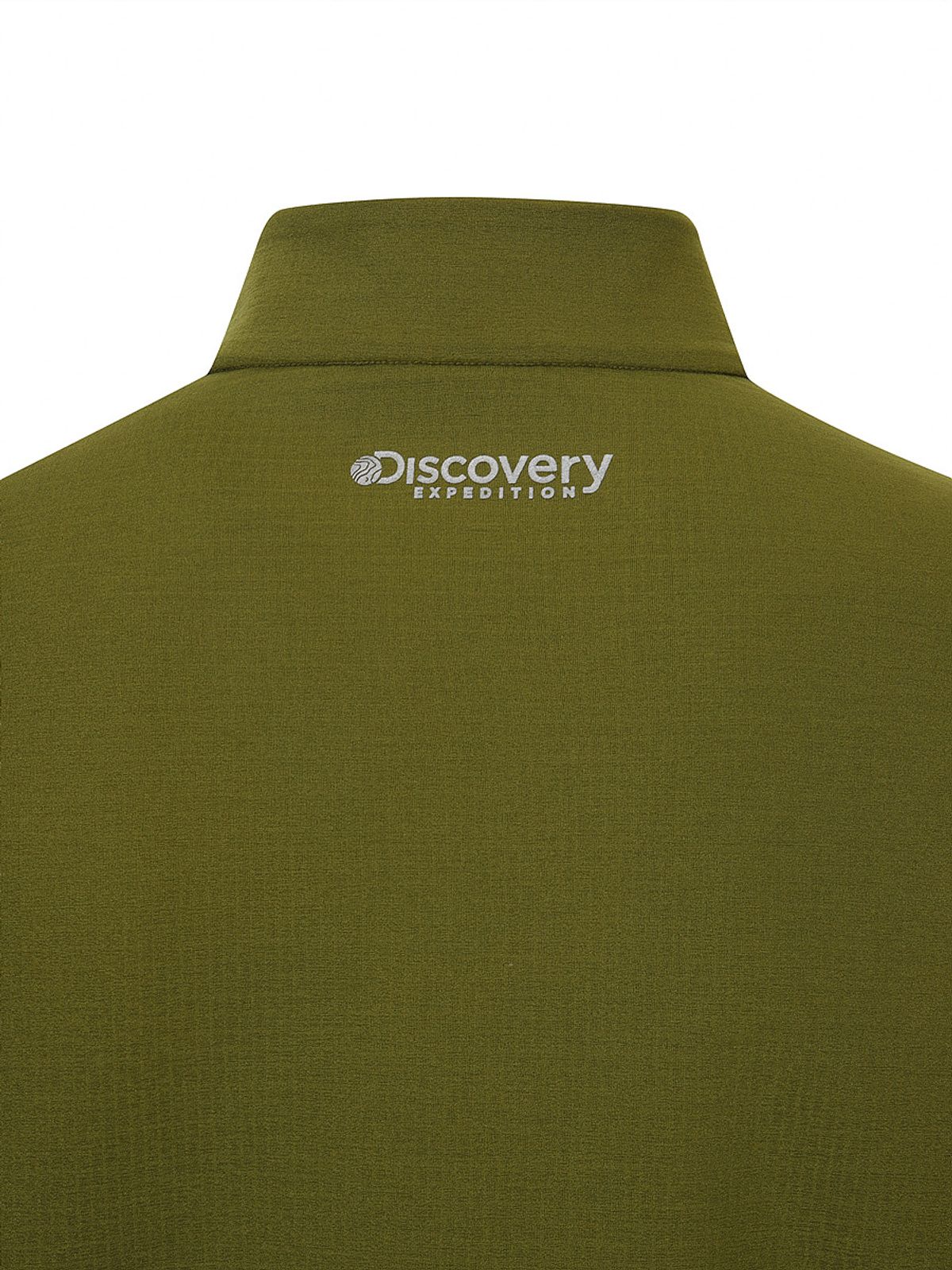 디스커버리 익스페디션(DISCOVERY EXPEDITION) 남성 그리드 반집업 티셔츠 (OLIVE)