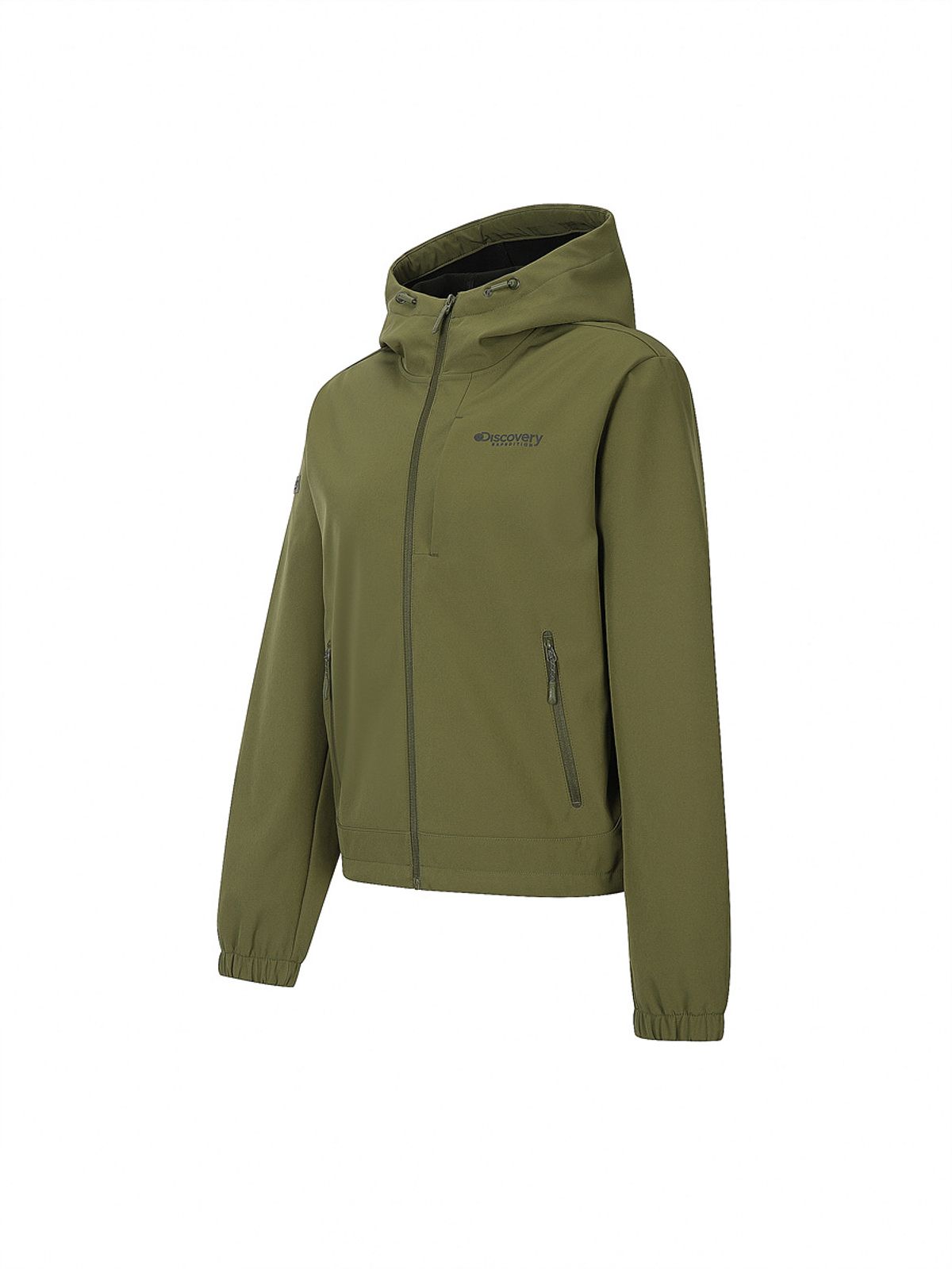 디스커버리 익스페디션(DISCOVERY EXPEDITION) 여성 3LAYER 본딩 트레이닝 자켓 (OLIVE)