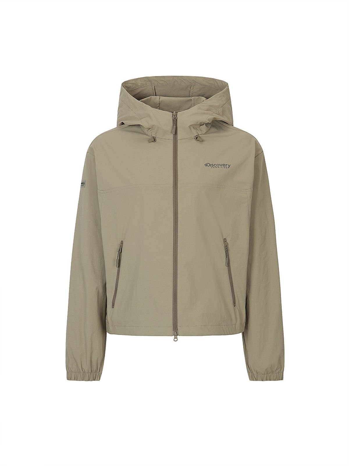 디스커버리 익스페디션(DISCOVERY EXPEDITION) 여성 내추럴 우븐 트레이닝 자켓 (BEIGE)