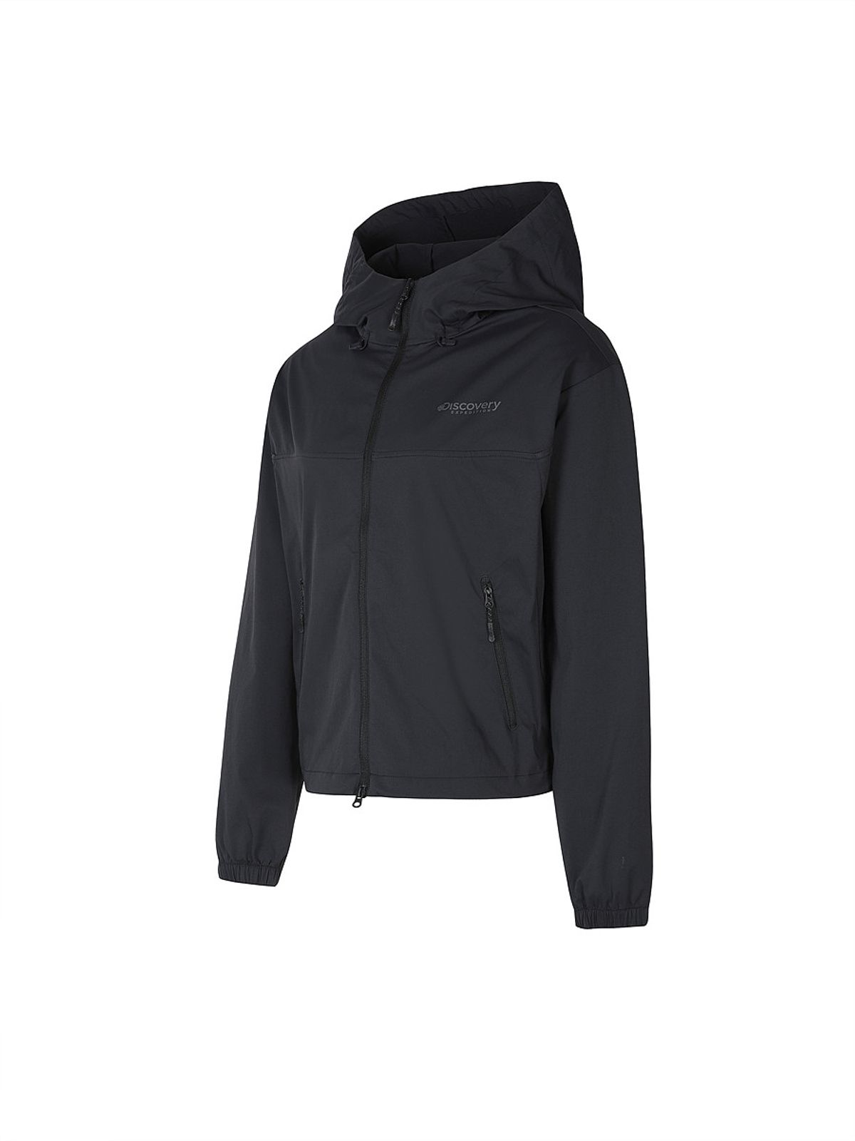 디스커버리 익스페디션(DISCOVERY EXPEDITION) 여성 내추럴 우븐 트레이닝 자켓 (BLACK)