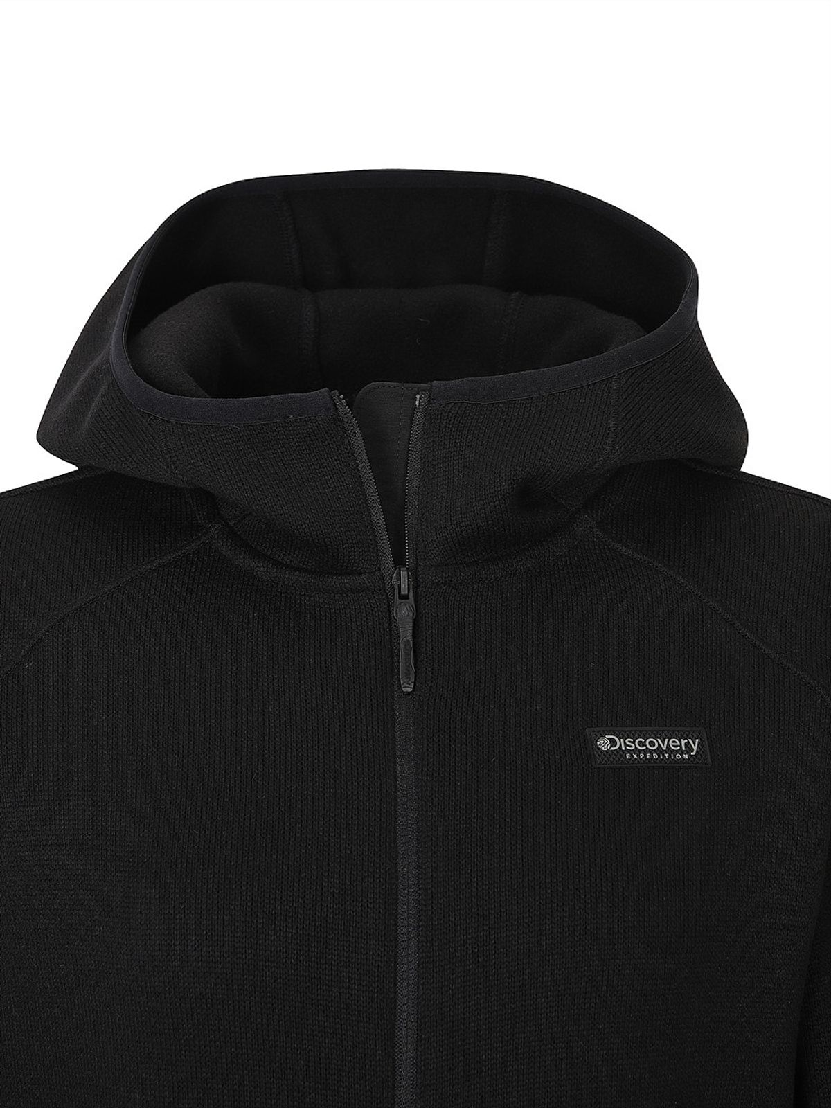 디스커버리 익스페디션(DISCOVERY EXPEDITION) 여성 니트라이크 후드 자켓 (BLACK)